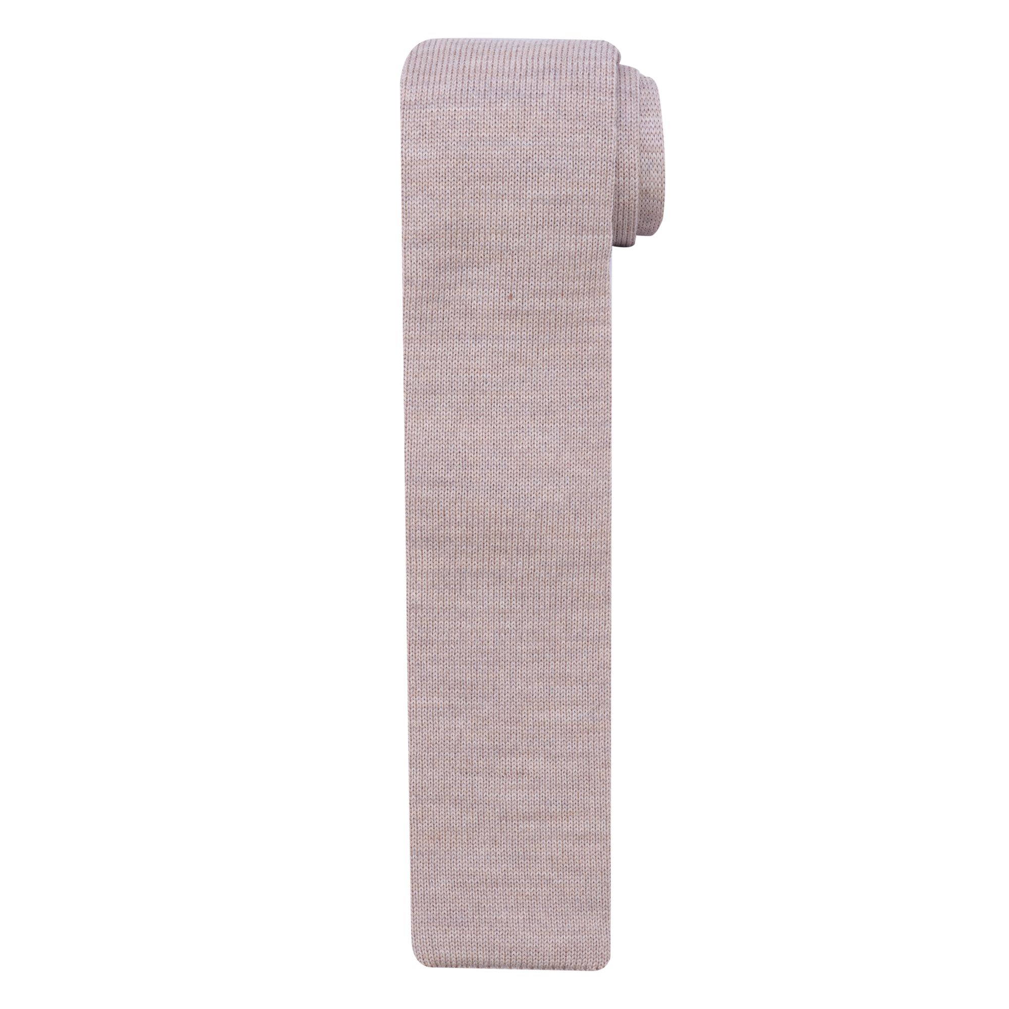 Dutch Dandies Arno Kantelberg Knitted Stropdas Beige uni 085130-001-1