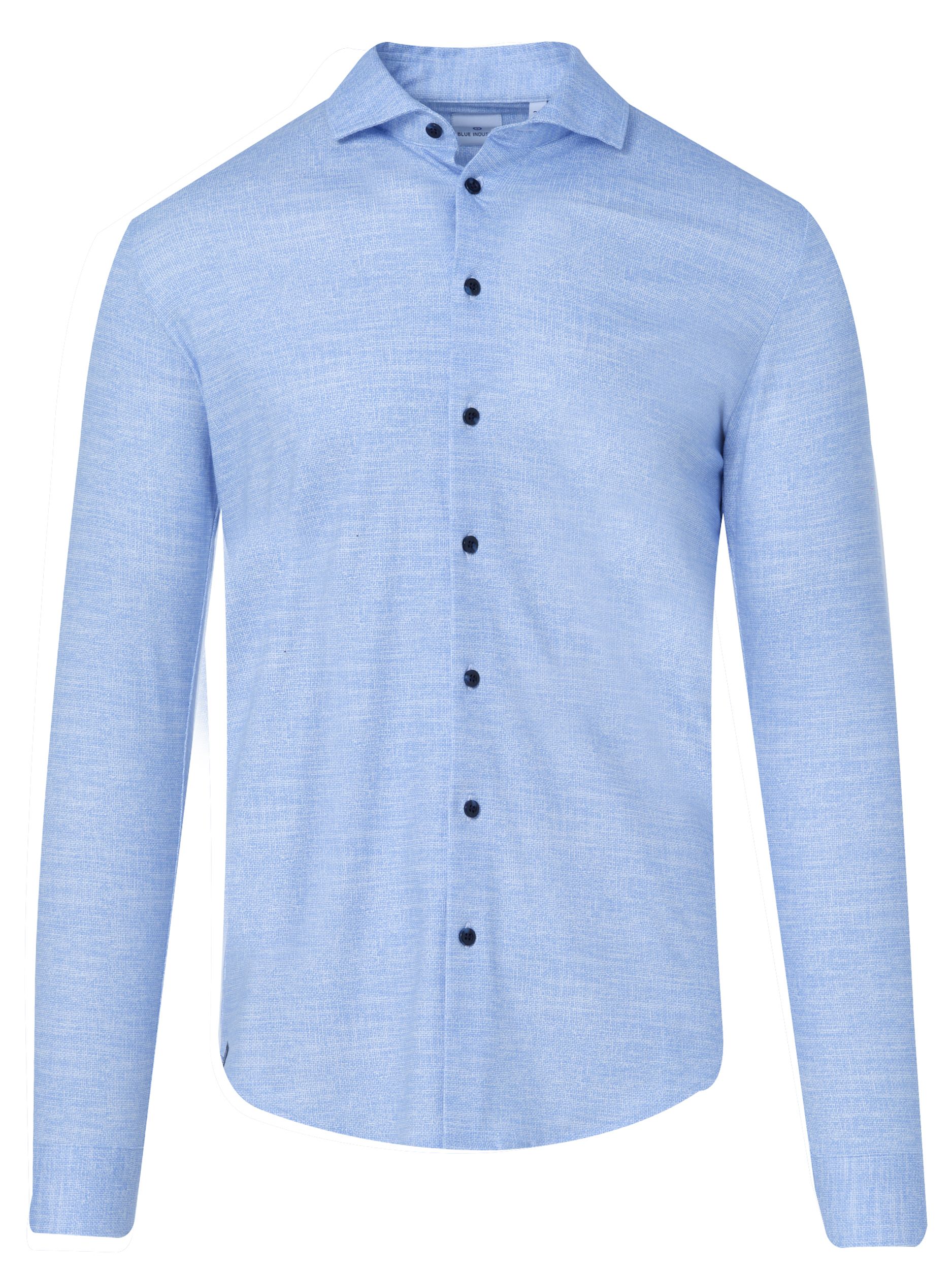 Blue Industry Casual Overhemd LM Blauw 085229-001-37