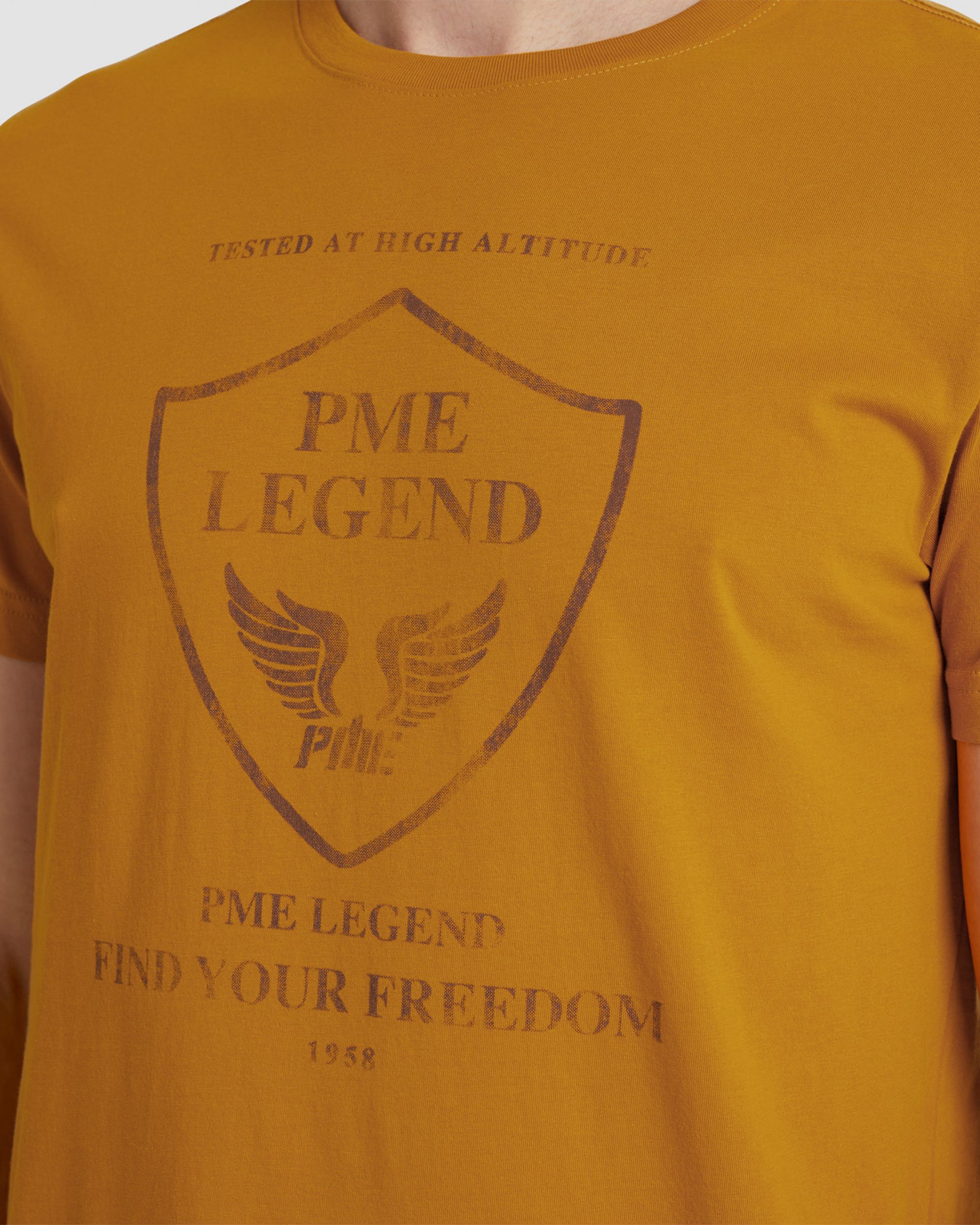PME Legend T-shirt KM Geel 085430-001-L