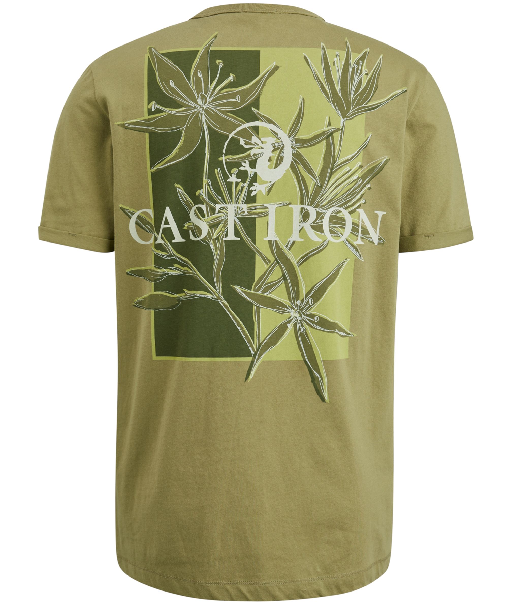 Cast Iron T-shirt KM Groen 085677-001-L