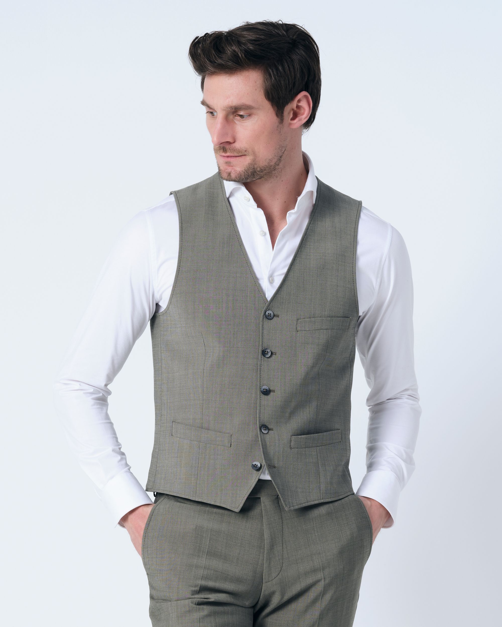 Roy Robson Mix & Match Gilet Groen 085944-001-28