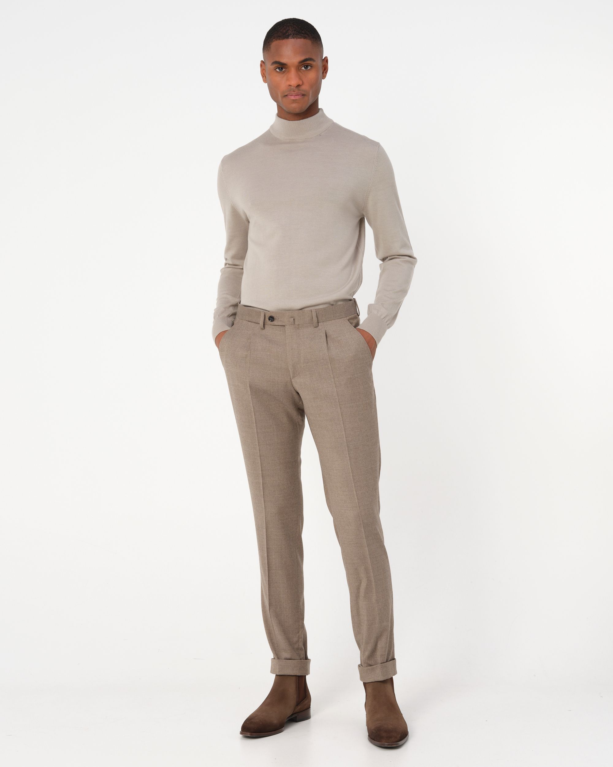 Dutch Dandies Mix & Match Pantalon Lichtbruin uni 085962-003-46