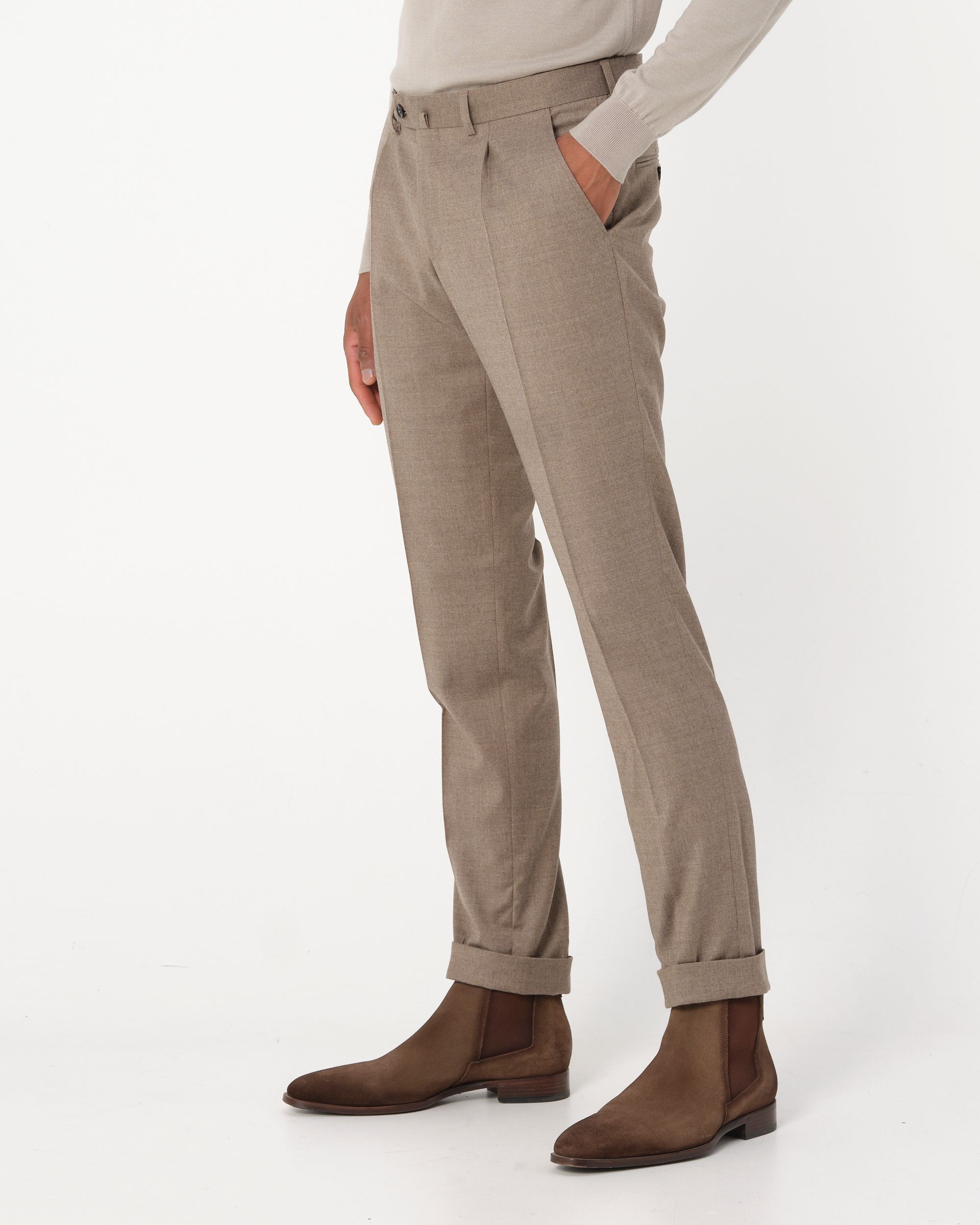 Dutch Dandies Mix & Match Pantalon Lichtbruin uni 085962-003-46