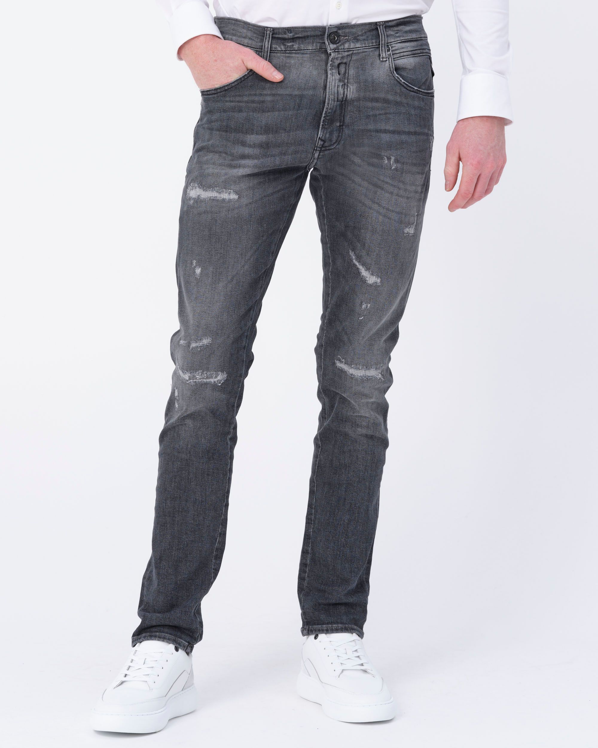 Replay Mickym Aged Jeans Grijs 086058-001-28/32