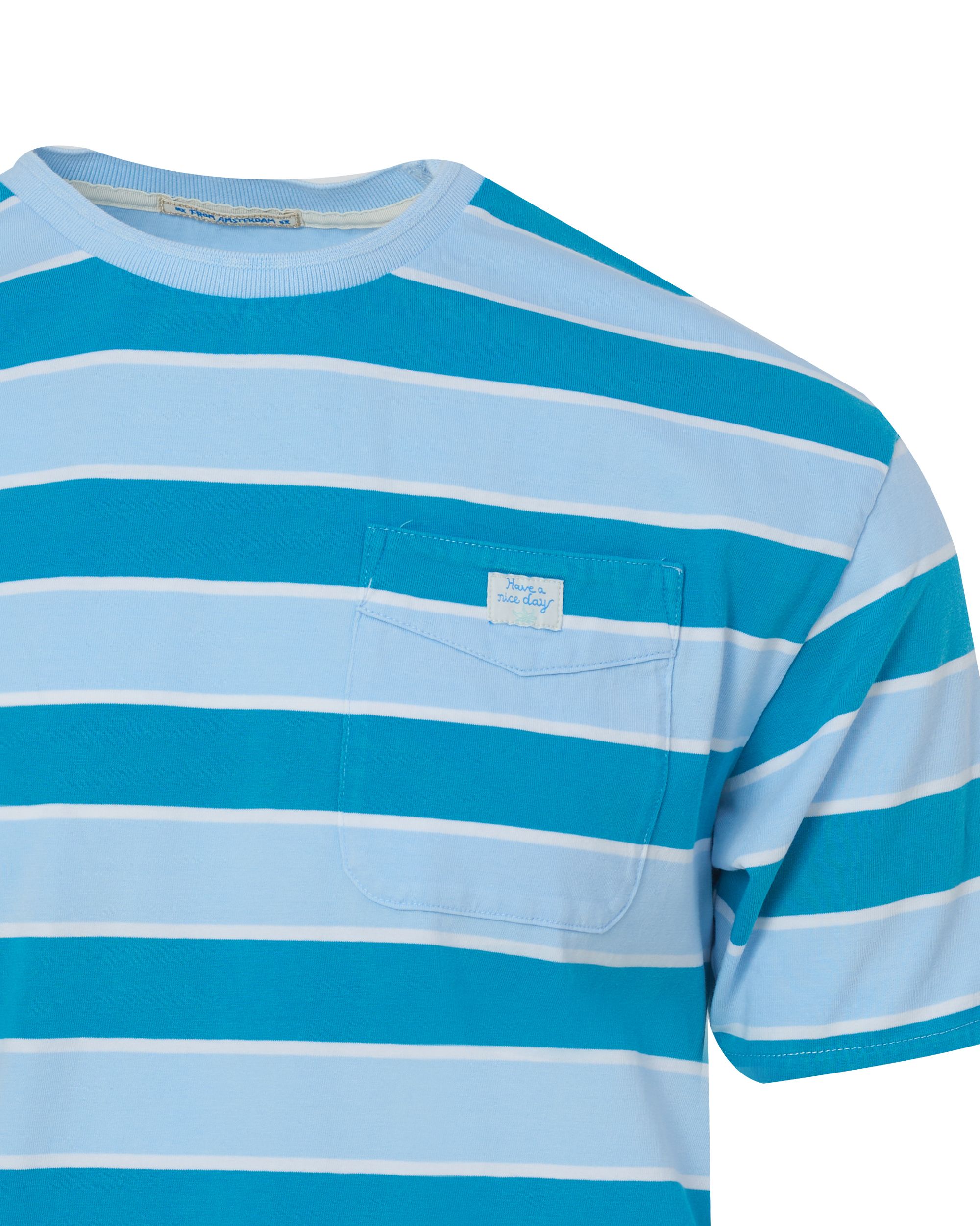 Scotch & Soda T-shirt KM Blauw 086124-001-L