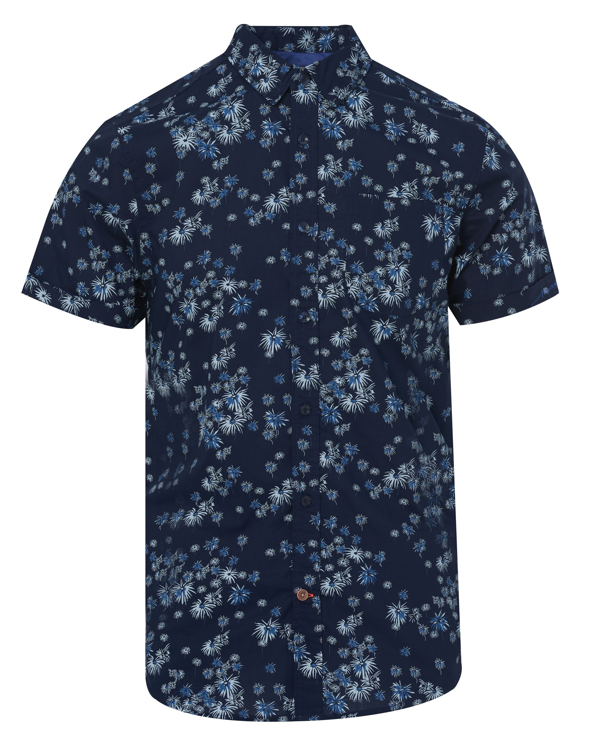 Scotch & Soda Casual Overhemd KM Blauw 086137-001-L