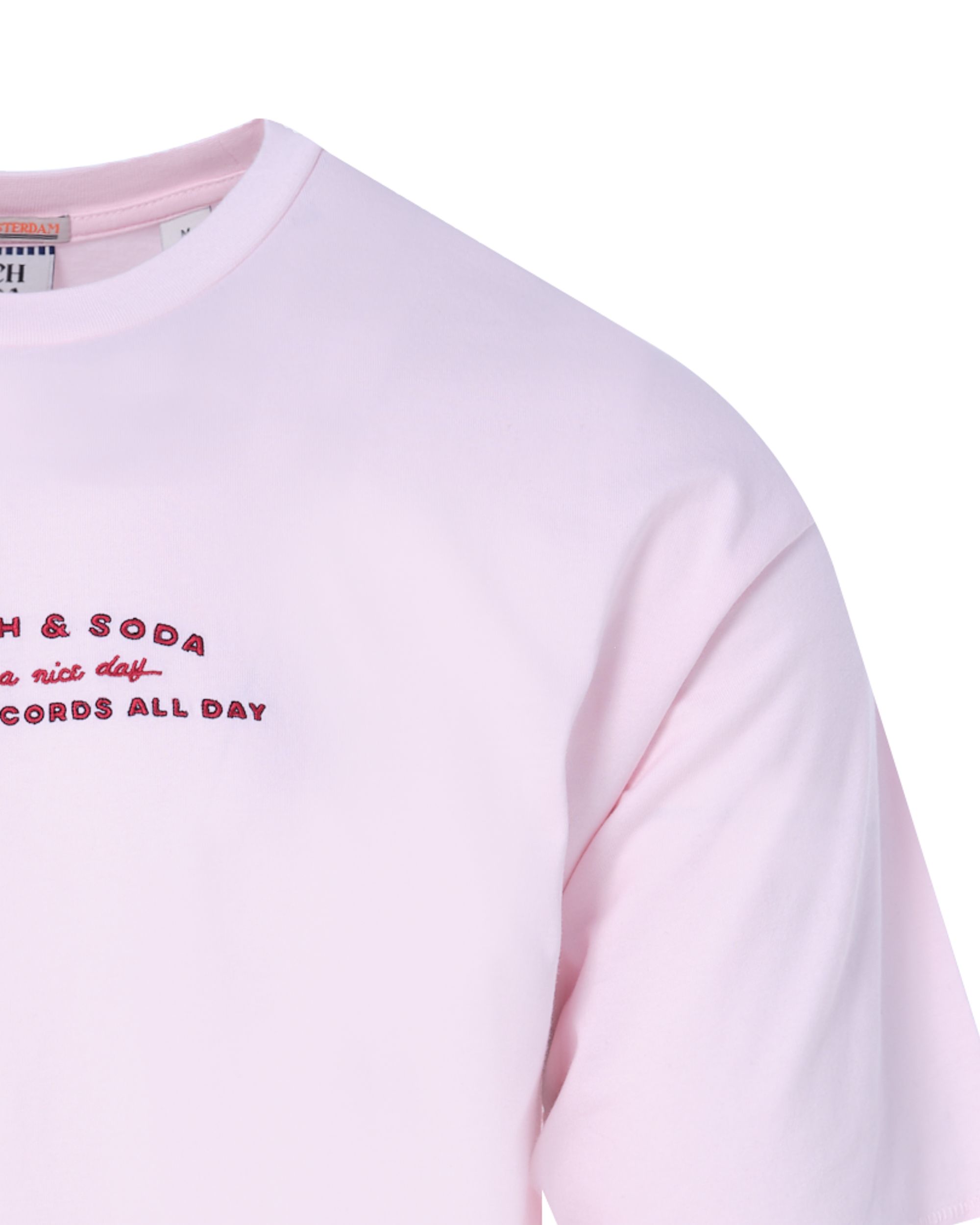 Scotch & Soda T-shirt KM Roze 086908-001-L