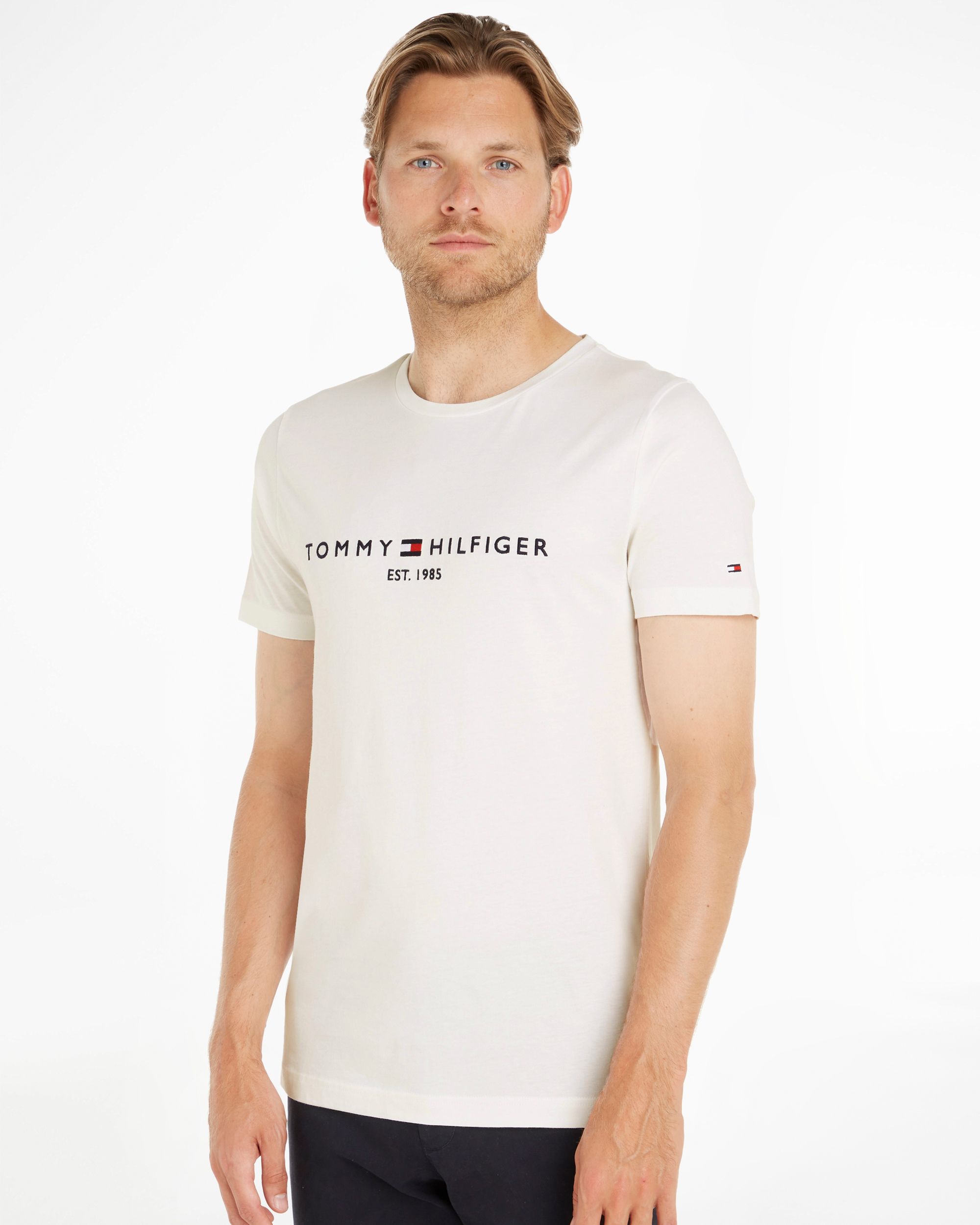 Tommy Hilfiger Menswear T-shirt KM Wit 086990-001-L