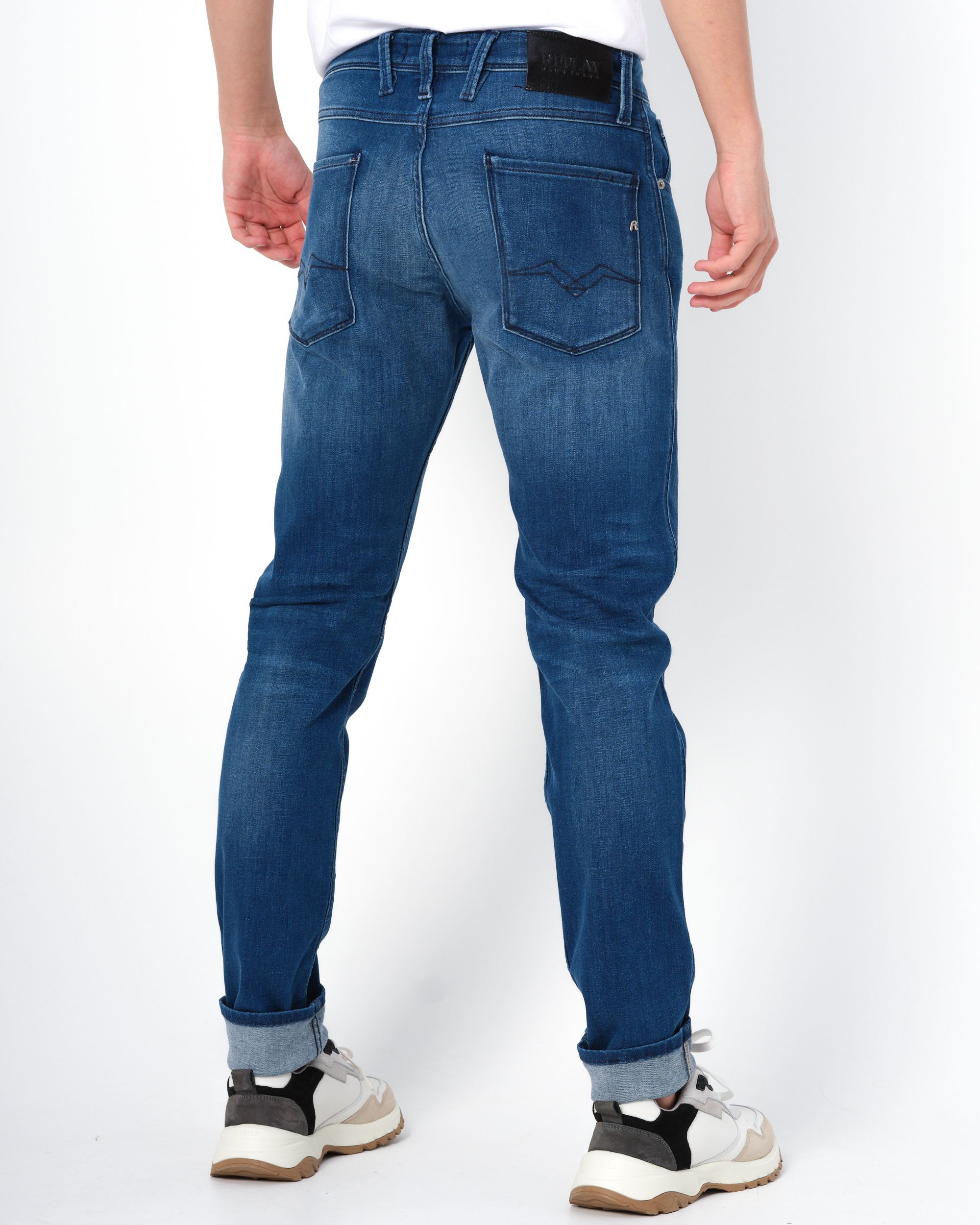 Replay Anbass Powerstretch Jeans Blauw 088061-001-32/32