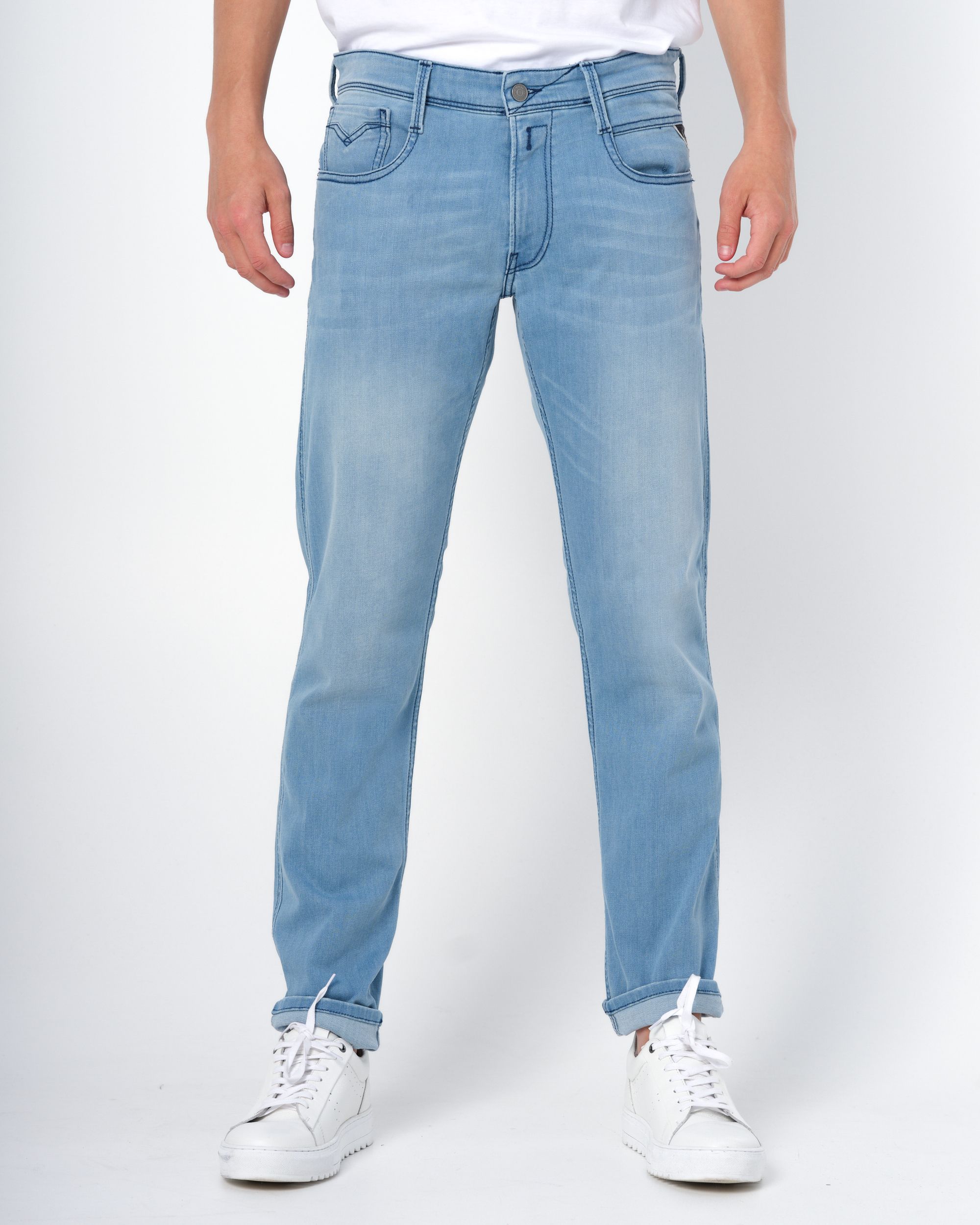 Replay Anbass Powerstretch Jeans Blauw 088230-001-29/32