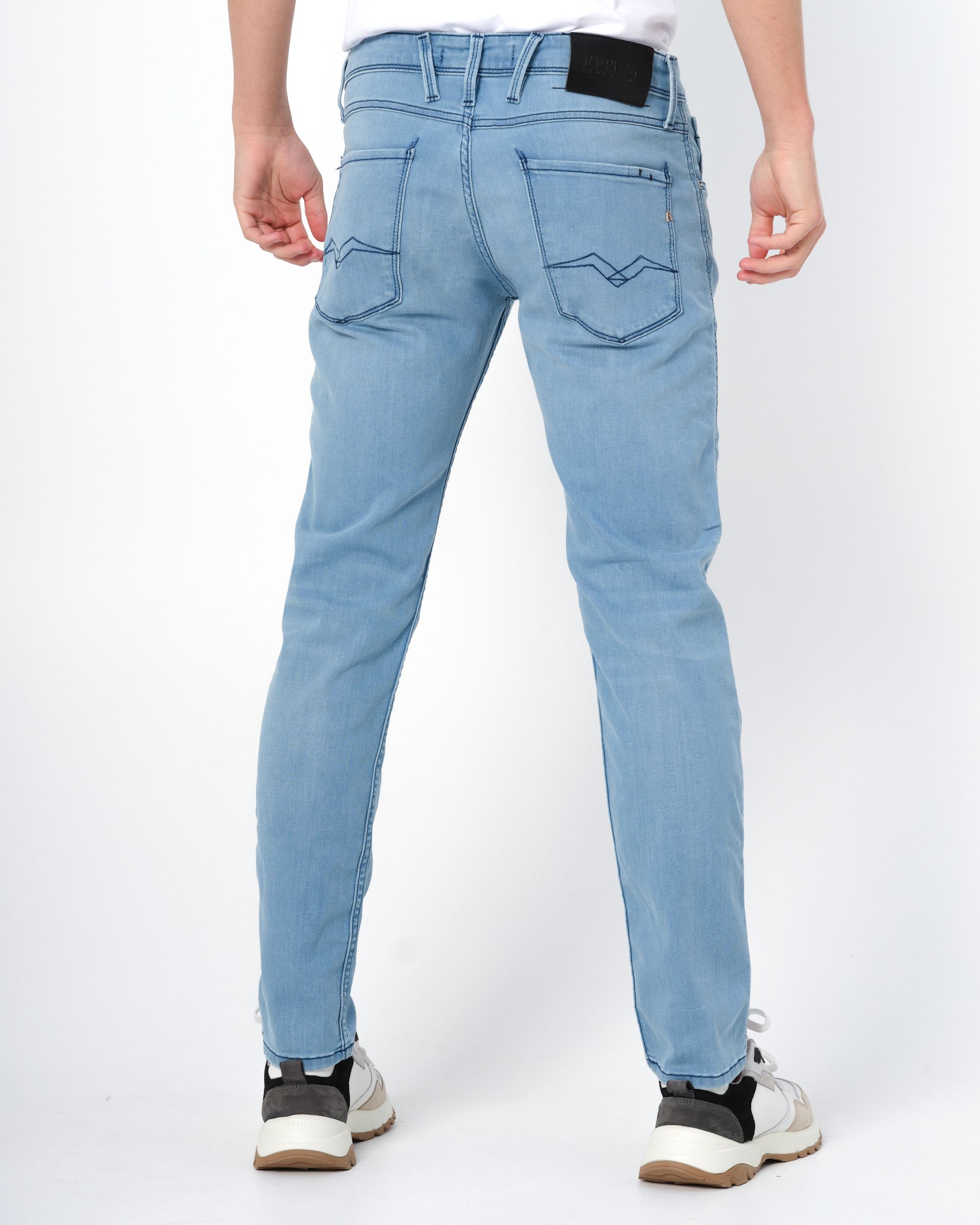 Replay Anbass Powerstretch Jeans Blauw 088230-001-29/32