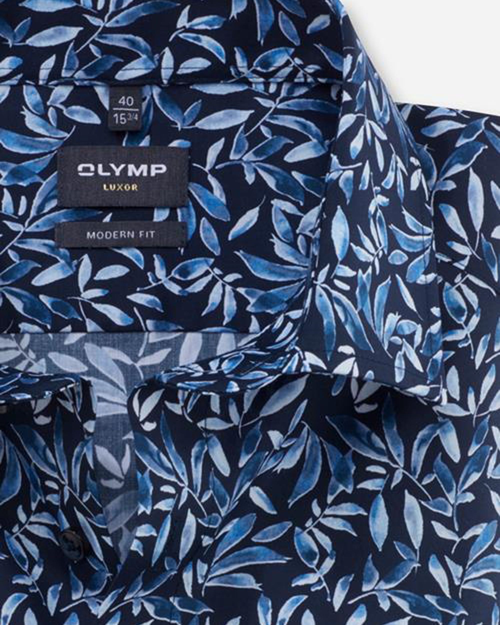OLYMP Luxor Modern Fit Overhemd LM Blauw 088310-001-47