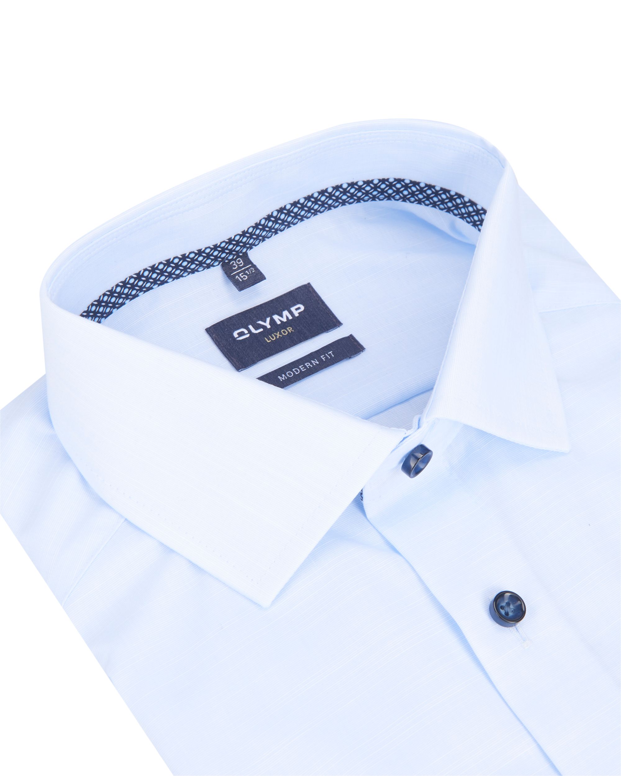 OLYMP Luxor Modern Fit Overhemd LM Blauw 088312-001-37