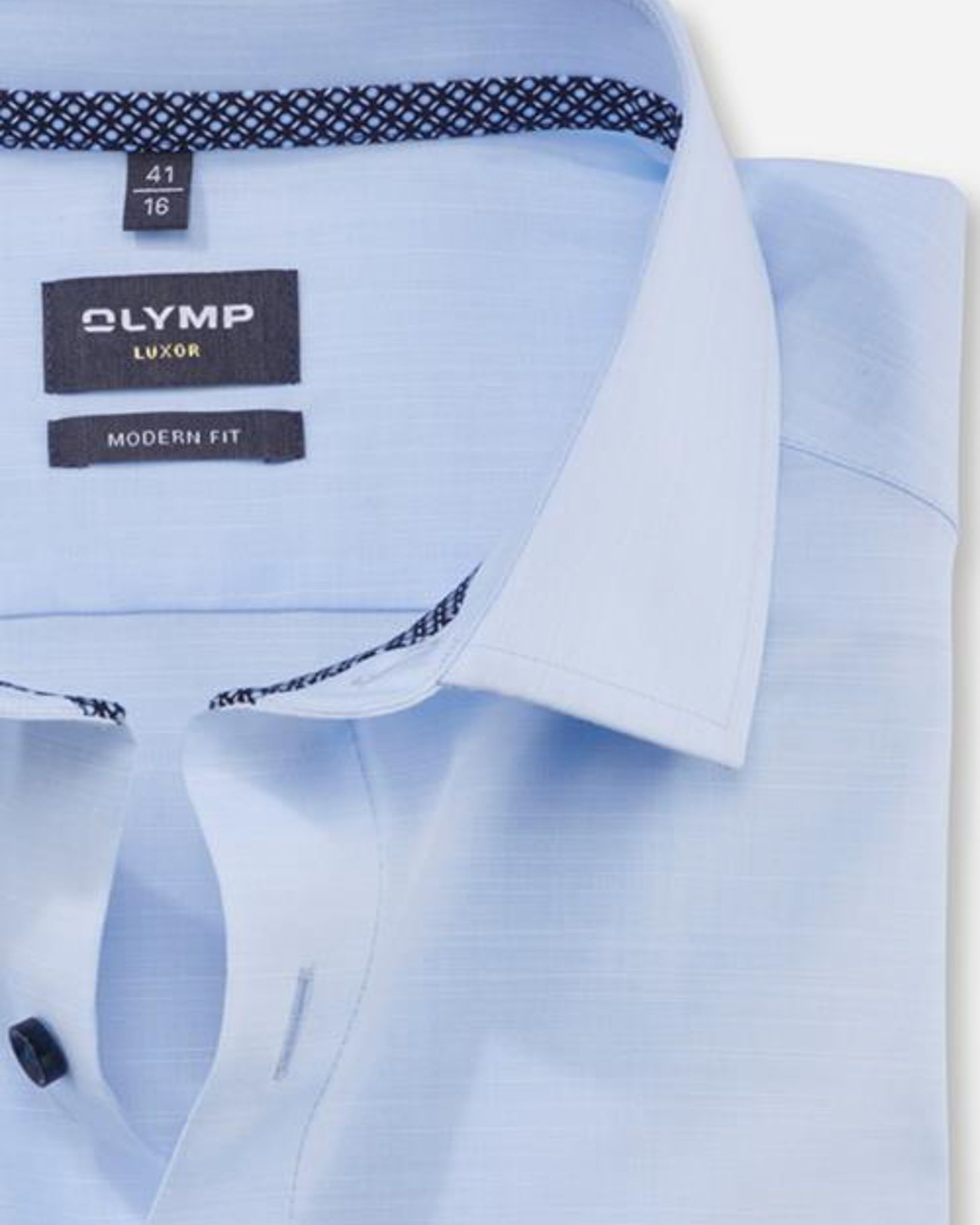 OLYMP Luxor Modern Fit Overhemd LM Blauw 088312-001-37