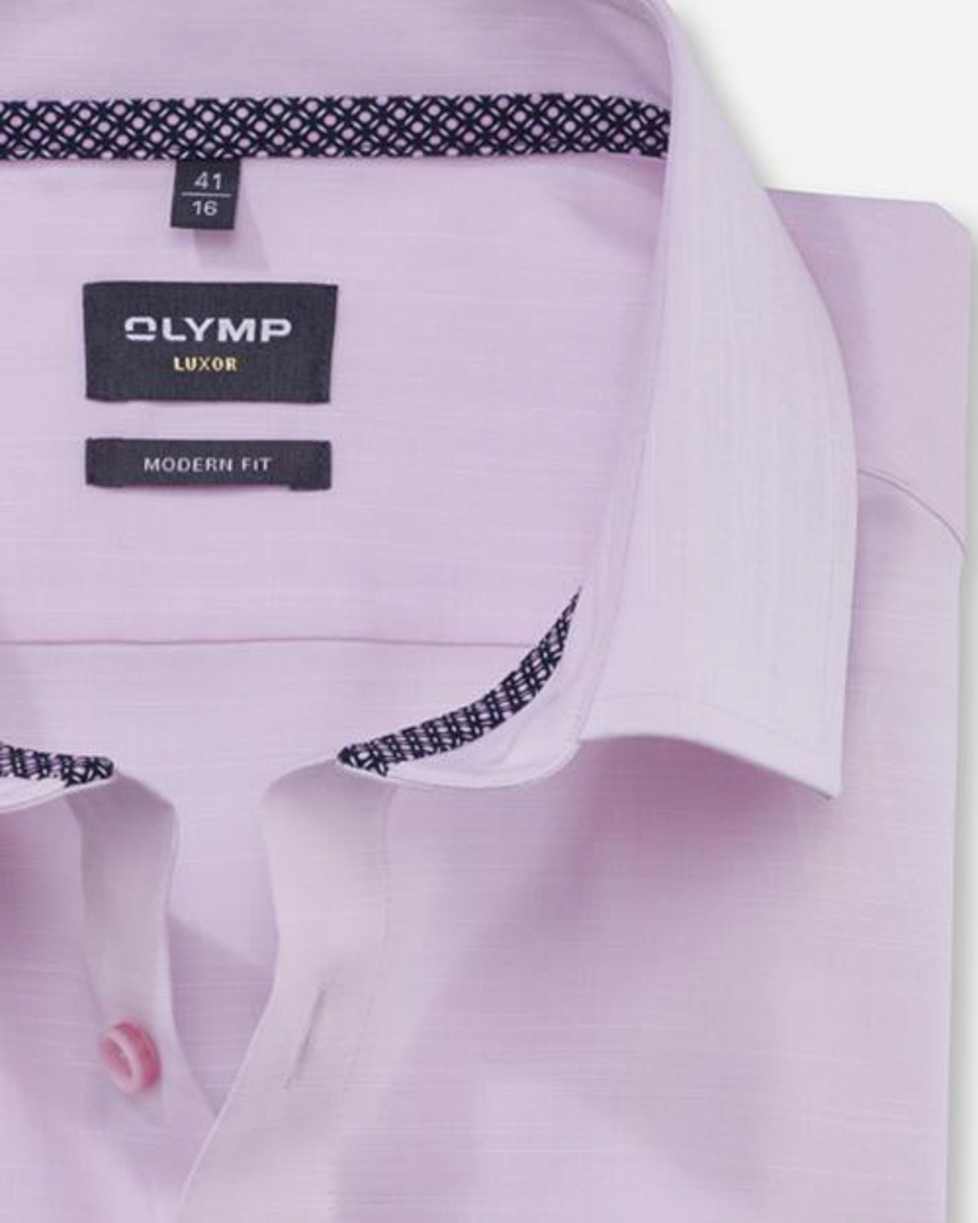 OLYMP Luxor Modern Fit Overhemd LM Roze 088313-001-37