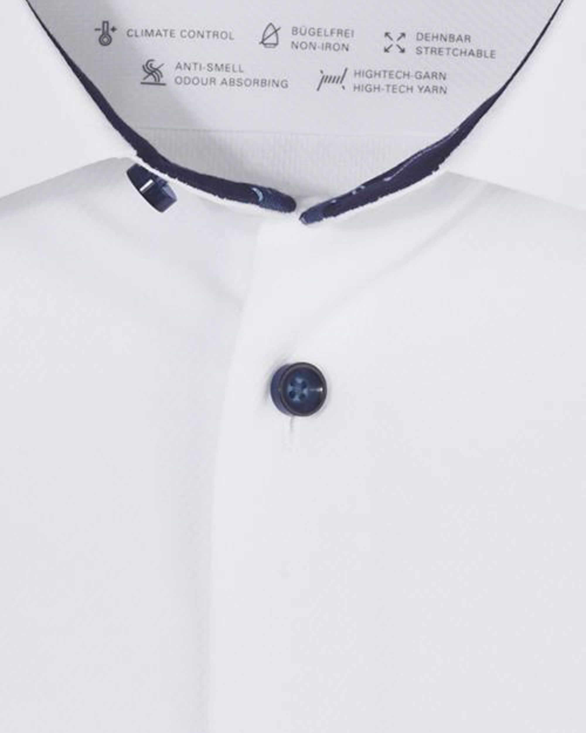 OLYMP Luxor 24/7 Modern fit Overhemd LM Wit 088314-001-37