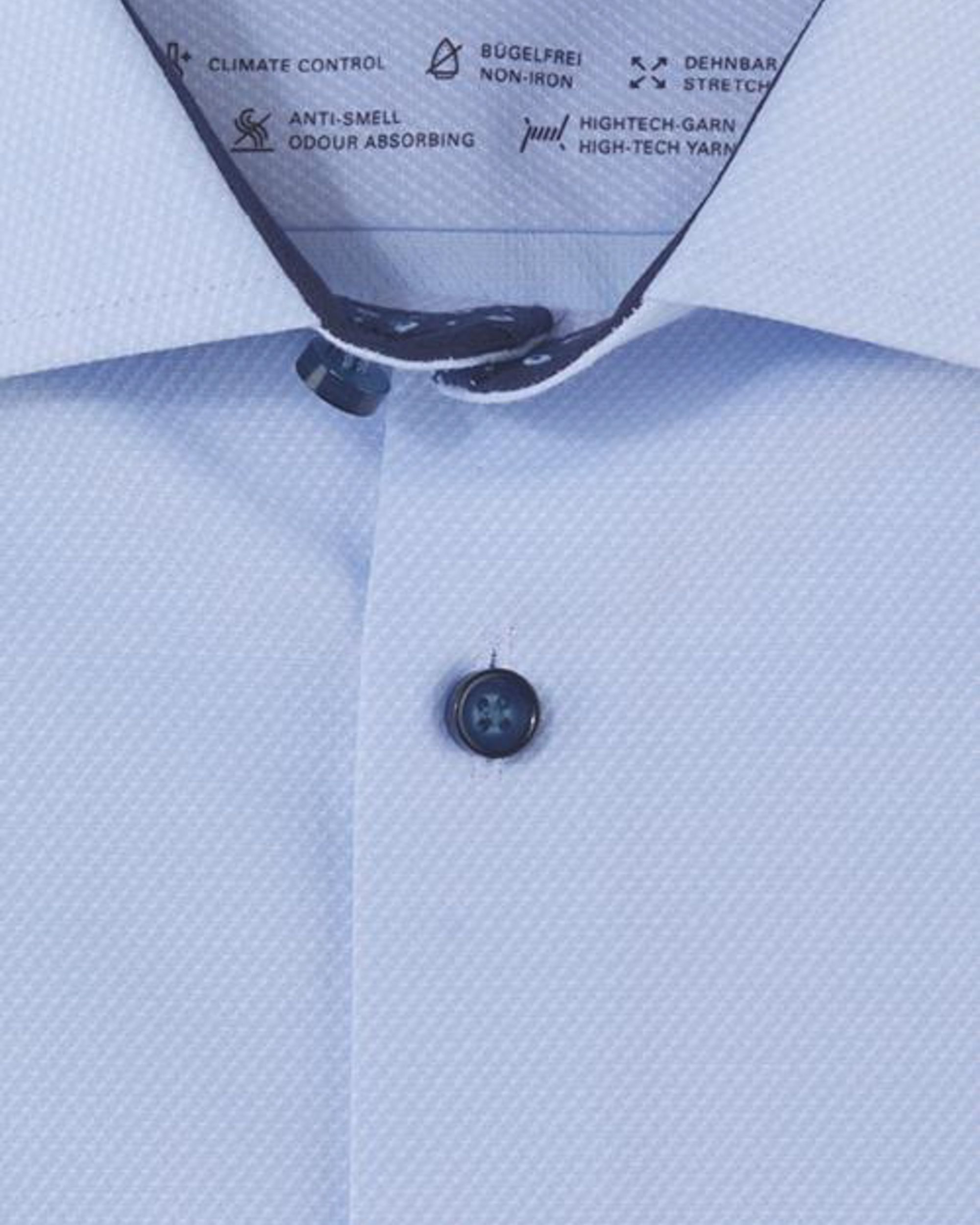 OLYMP Luxor 24/7 Modern fit Overhemd LM Blauw 088315-001-37
