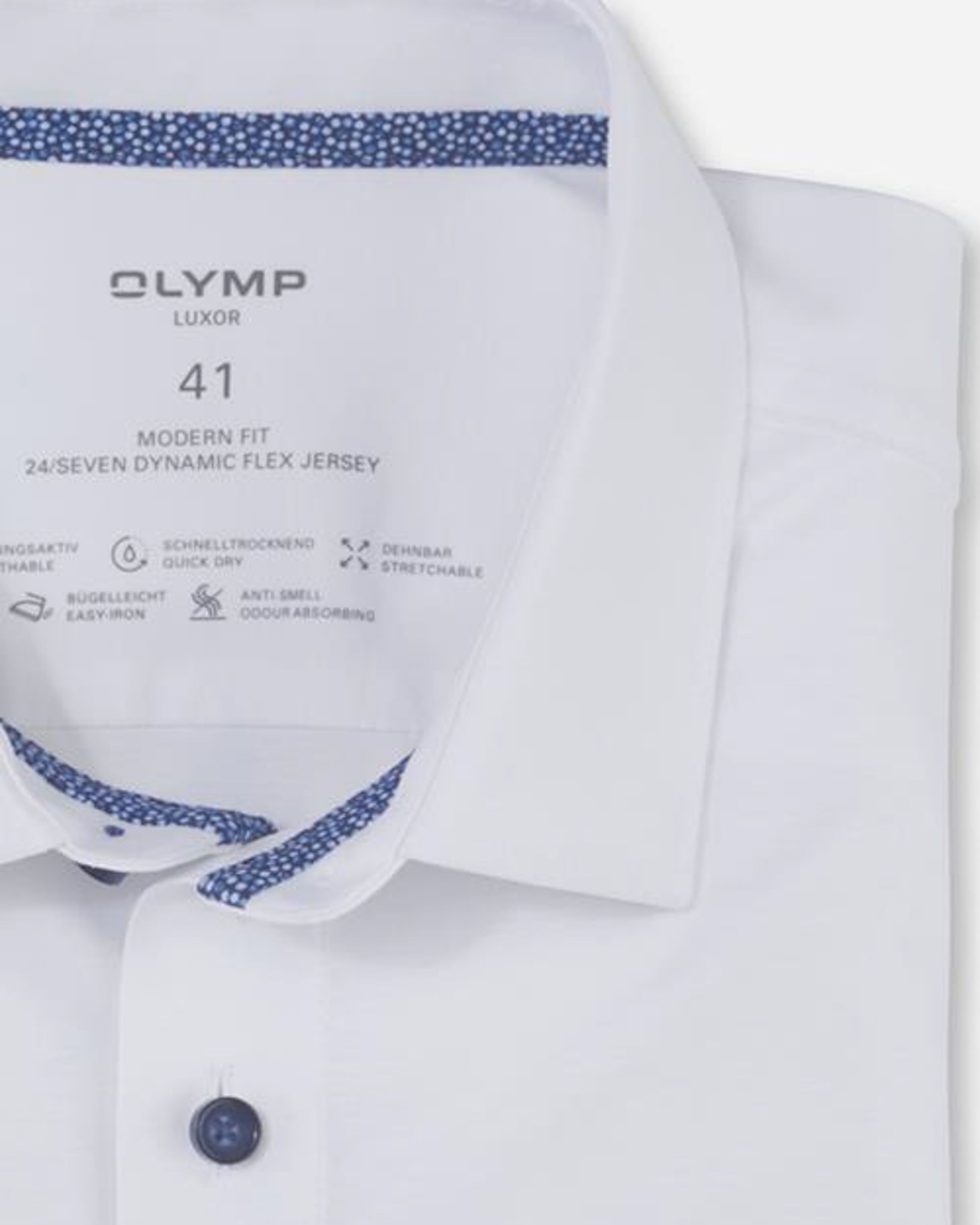 OLYMP Overhemd LM Wit 088317-001-37