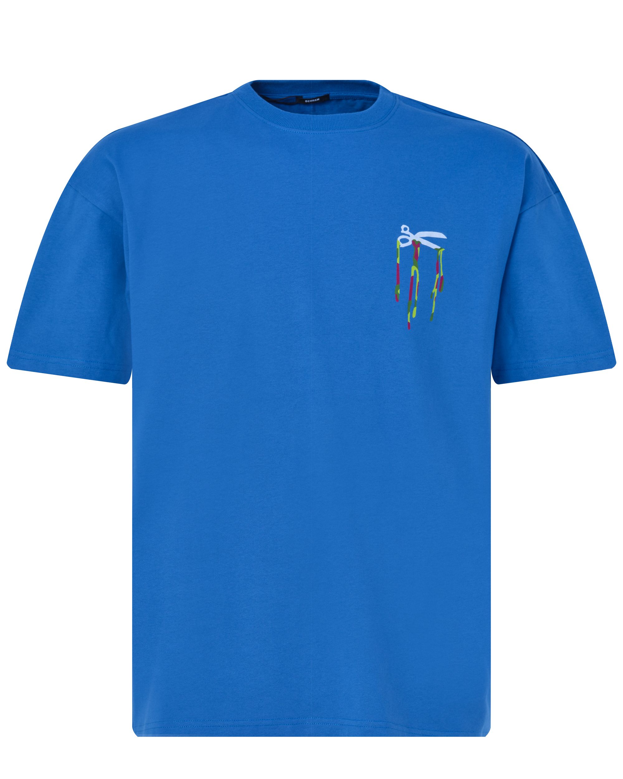 DENHAM Drip Box T-shirt KM Kobalt 089102-001-L