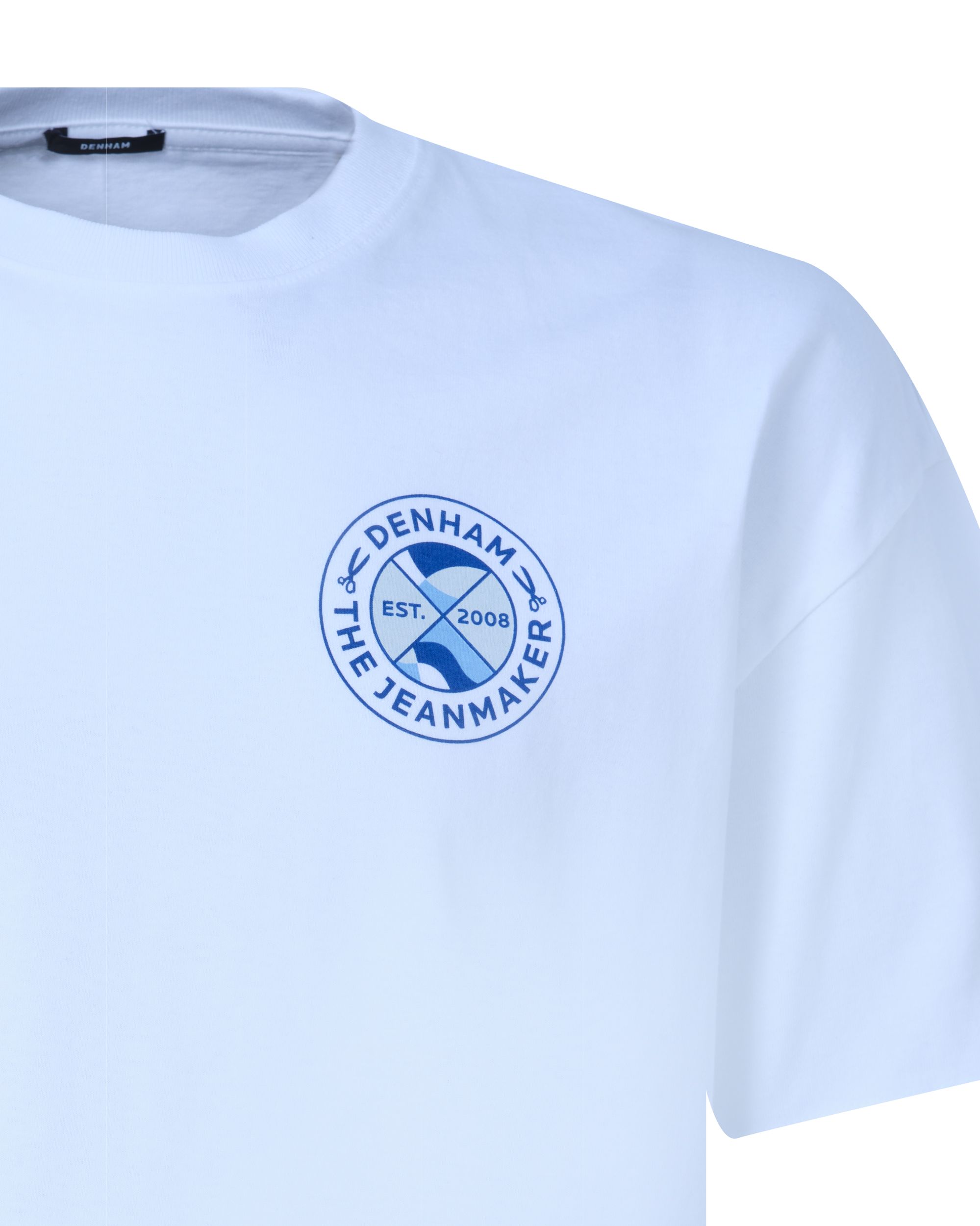 DENHAM Soho Box T-shirt KM Wit 089103-001-L