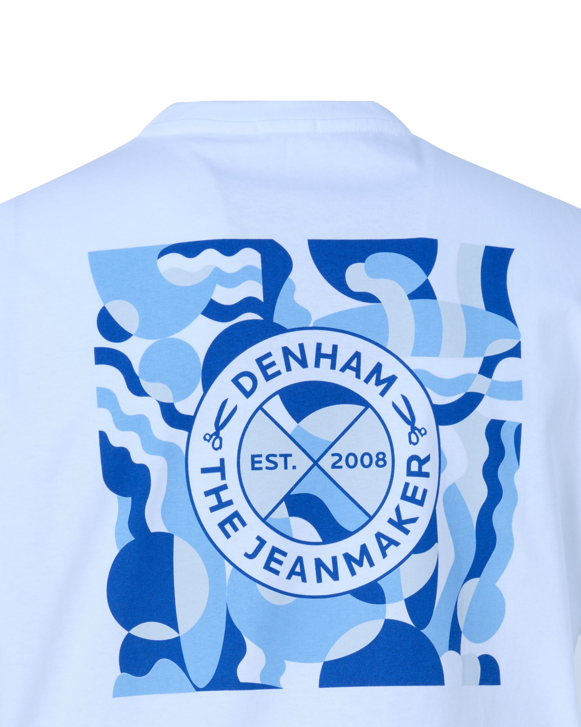 DENHAM Soho Box T-shirt KM Wit 089103-001-L