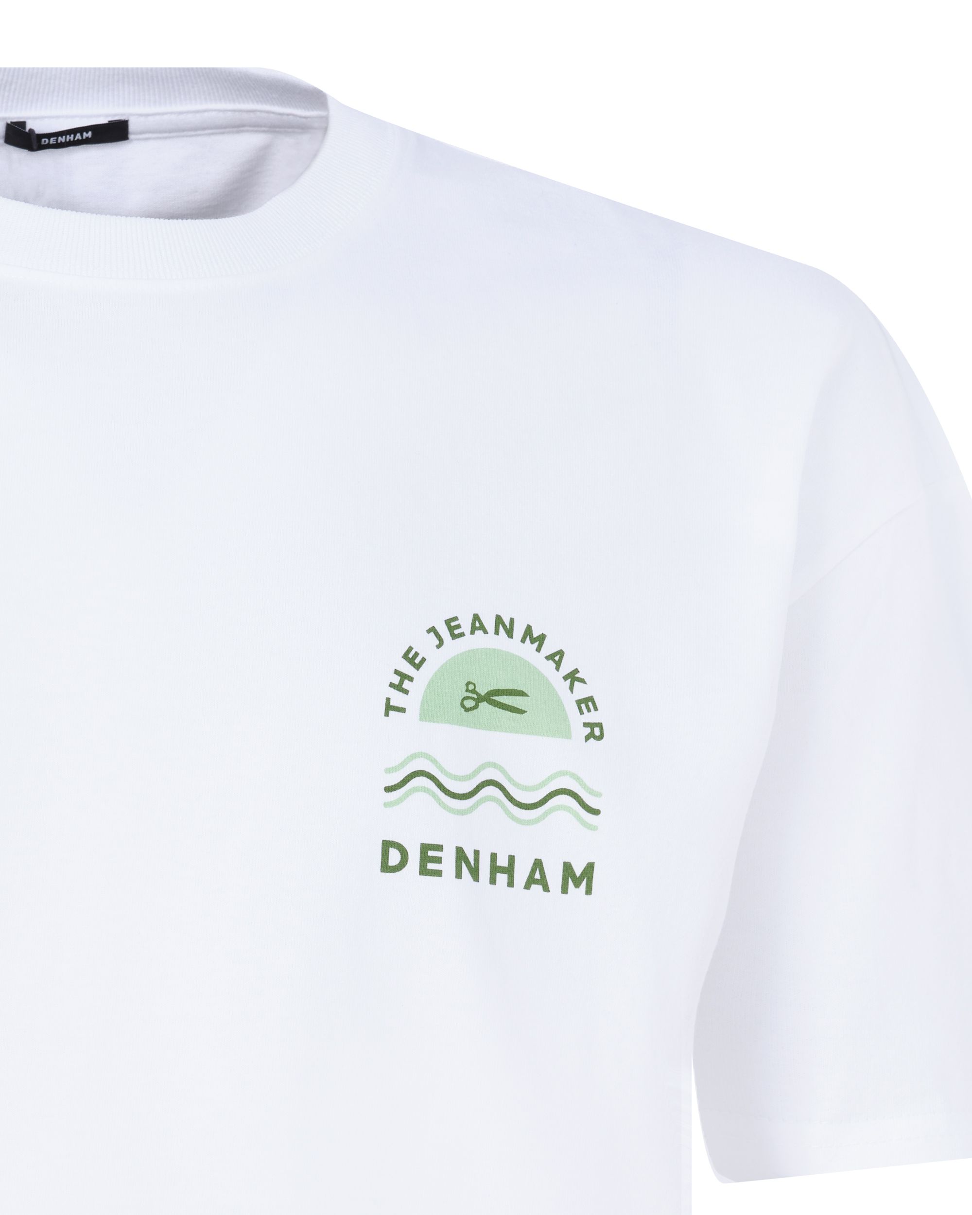 DENHAM House Box T-shirt KM Wit 089111-001-L