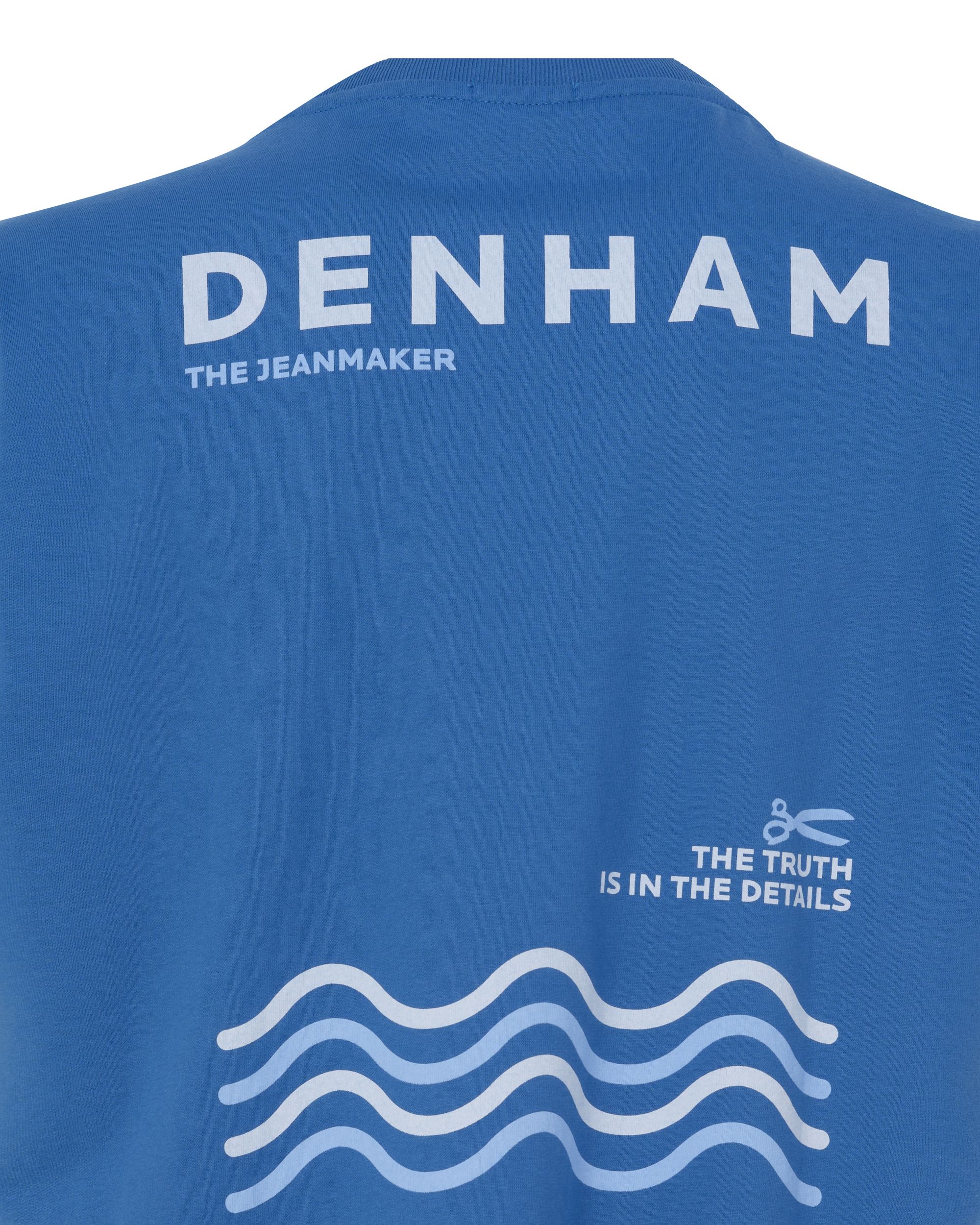 DENHAM House Box T-shirt KM Kobalt 089112-001-L
