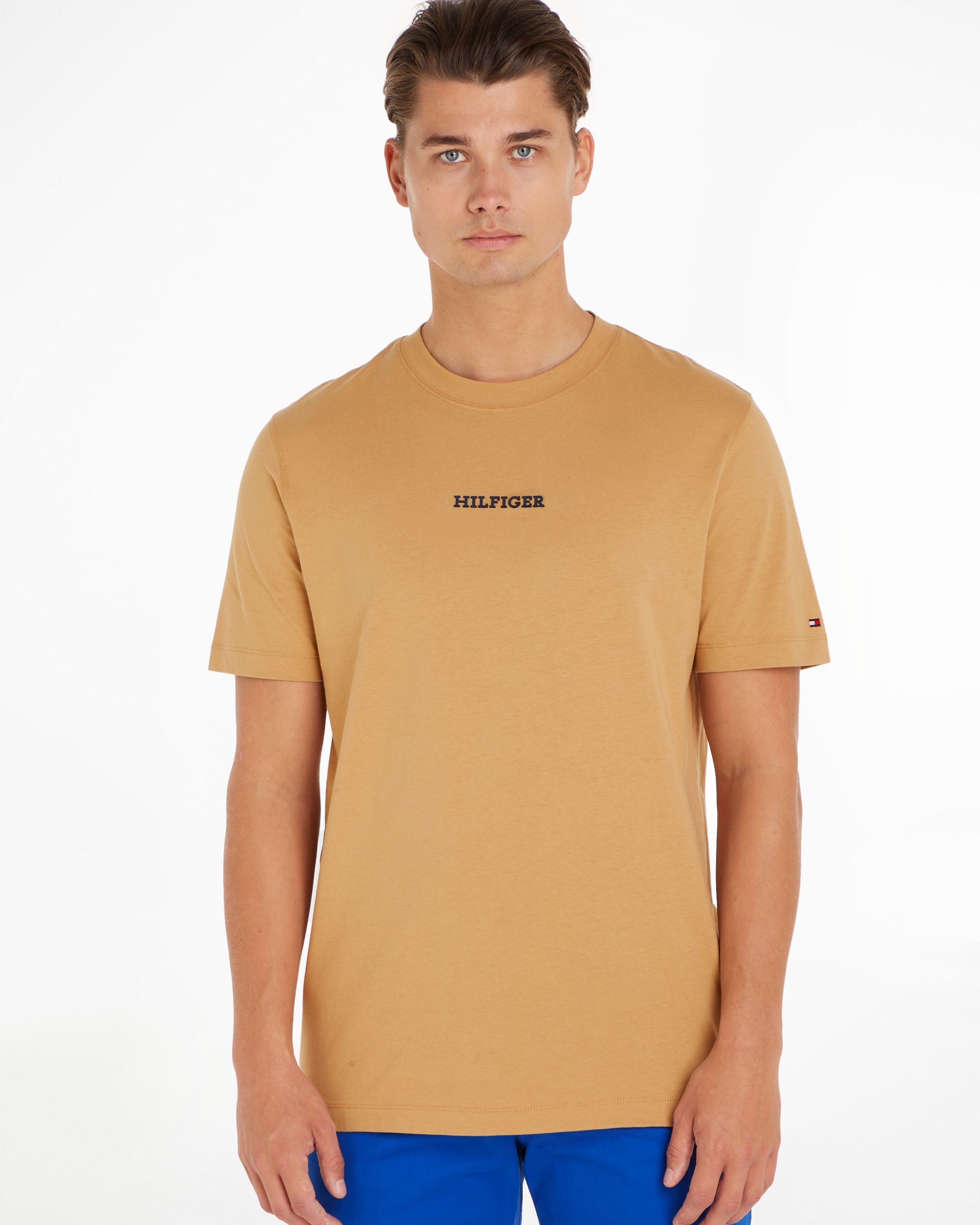Tommy Hilfiger Menswear T-shirt KM Donker geel 089127-001-L