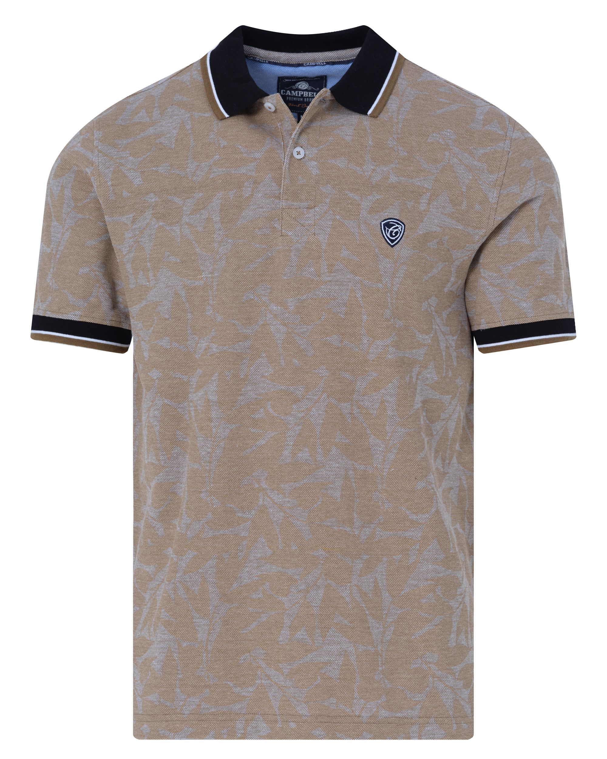 Campbell Classic - Polo KM Beige dessin 089177-001-L