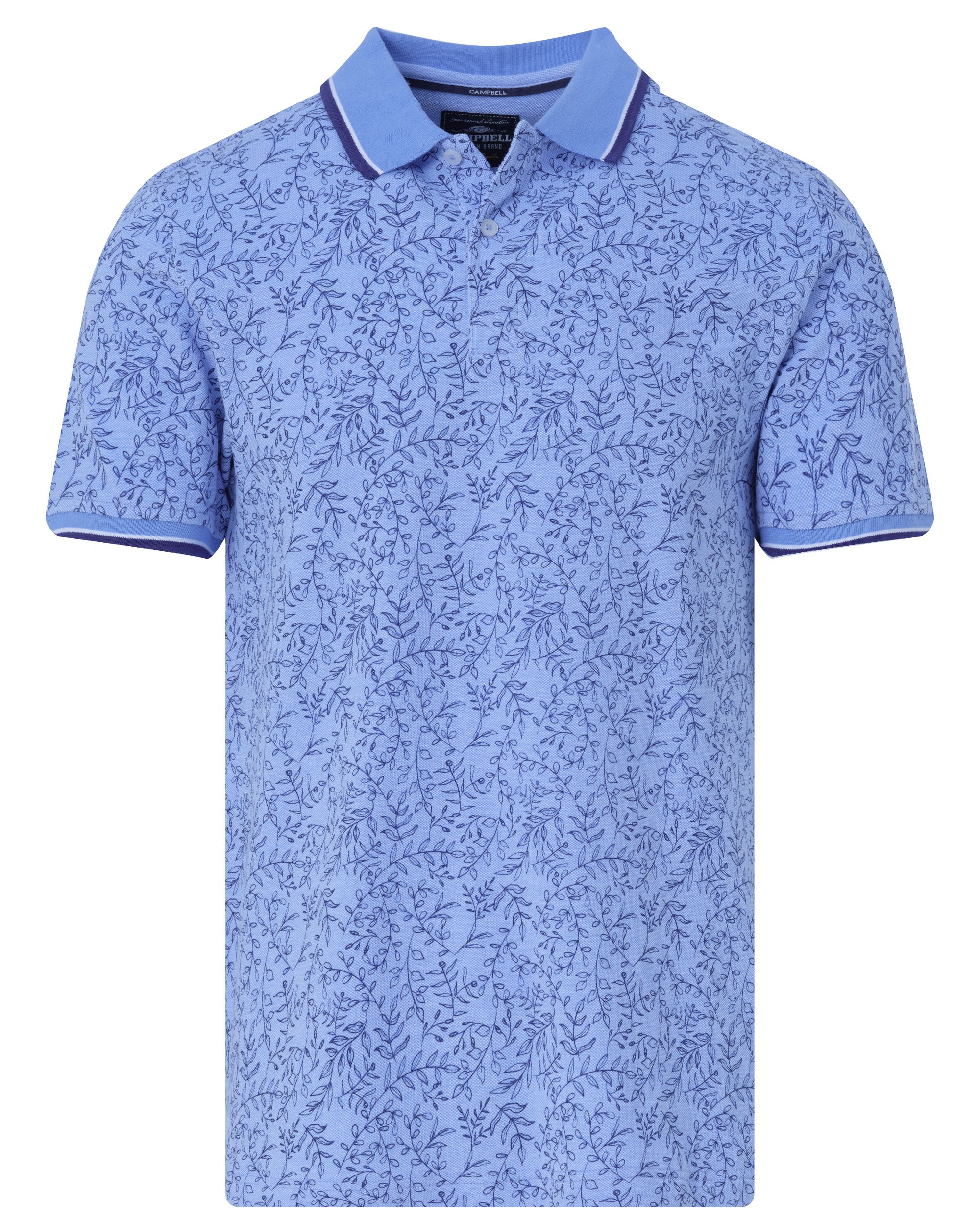 Campbell Stanwell Polo KM Brunnera Blue dessin 089178-005-L
