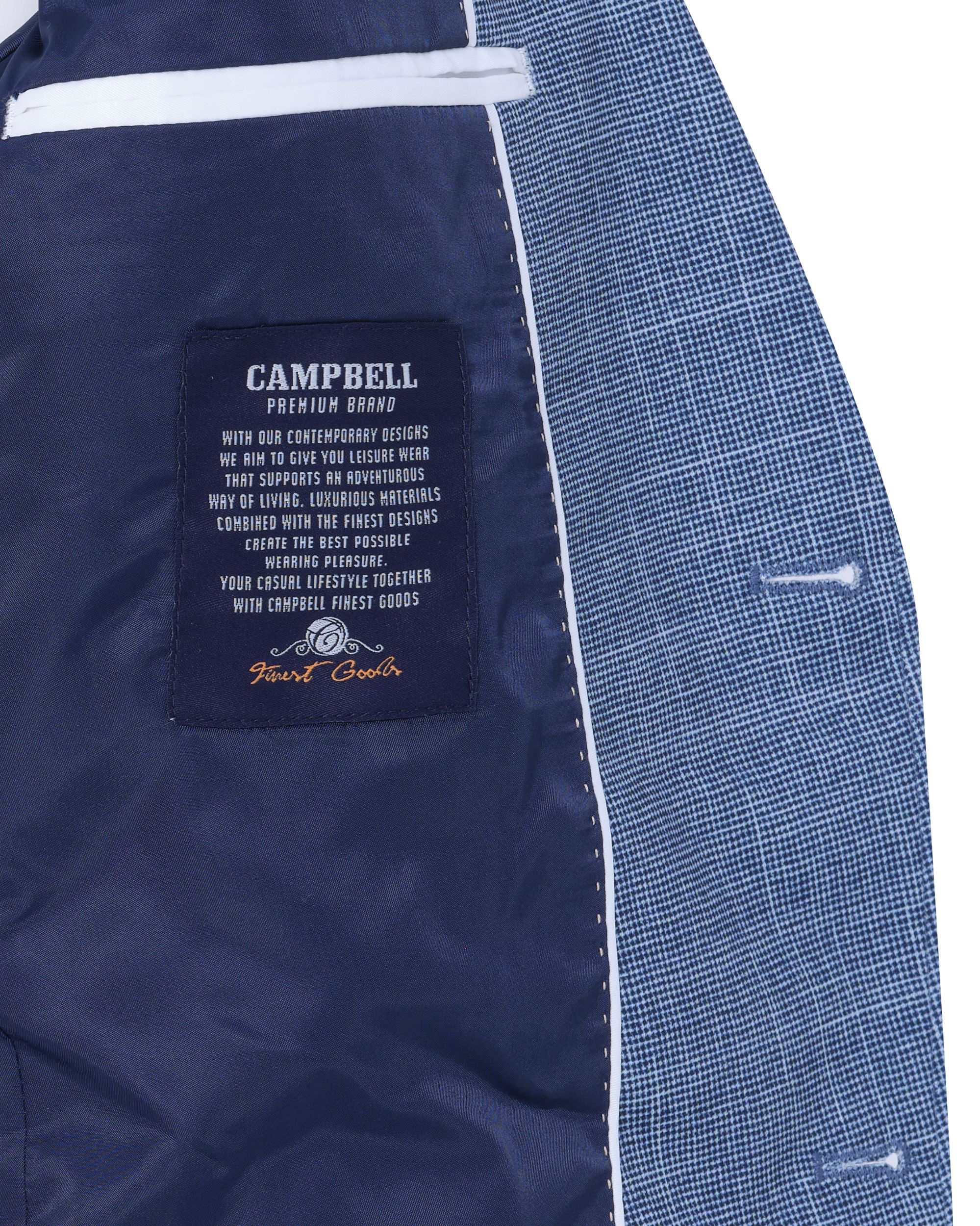 Campbell Classic Belcourt Colbert Blauw kleine ruit 089189-001-48
