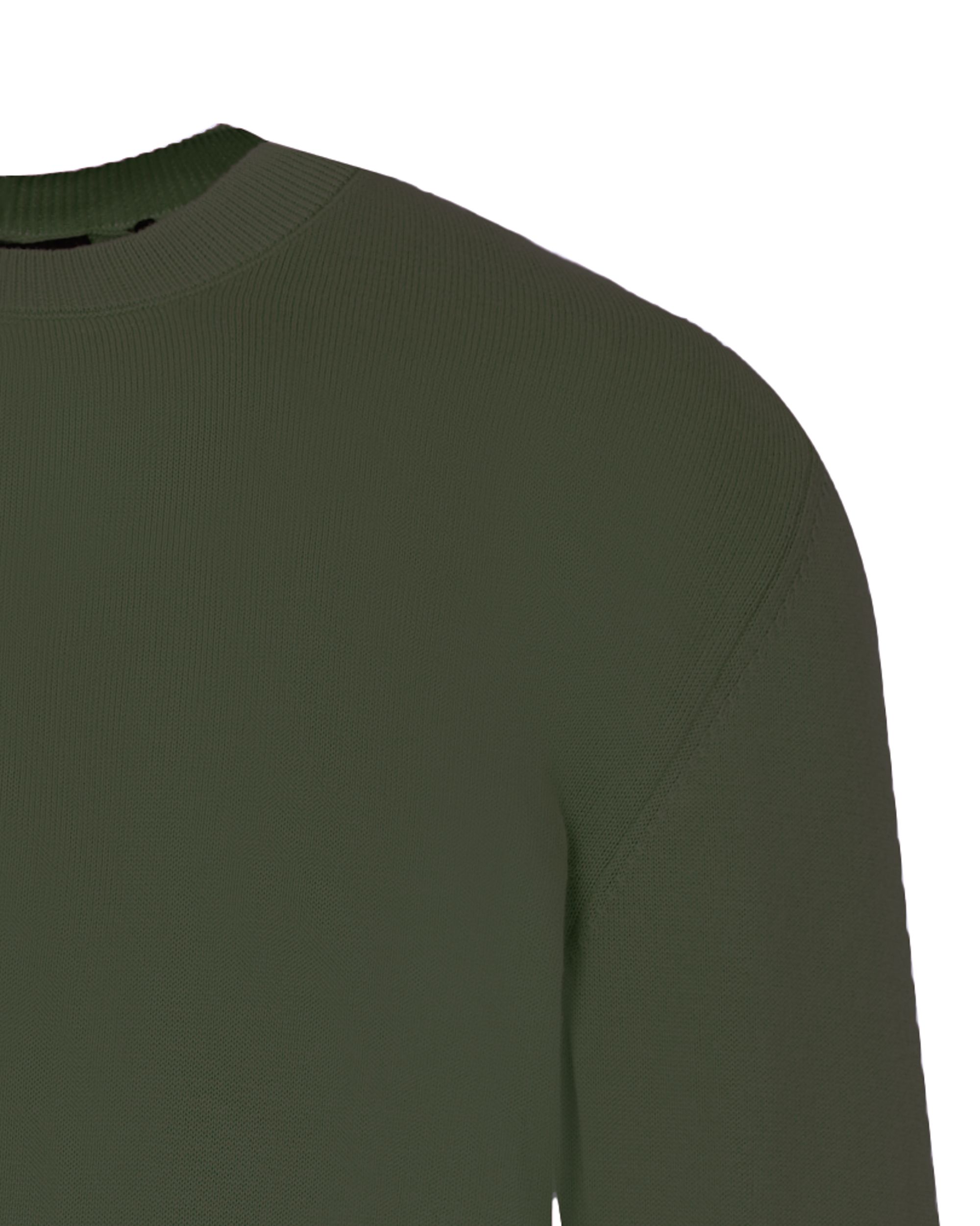 MA.STRUM Trui ronde hals Groen 090533-001-L