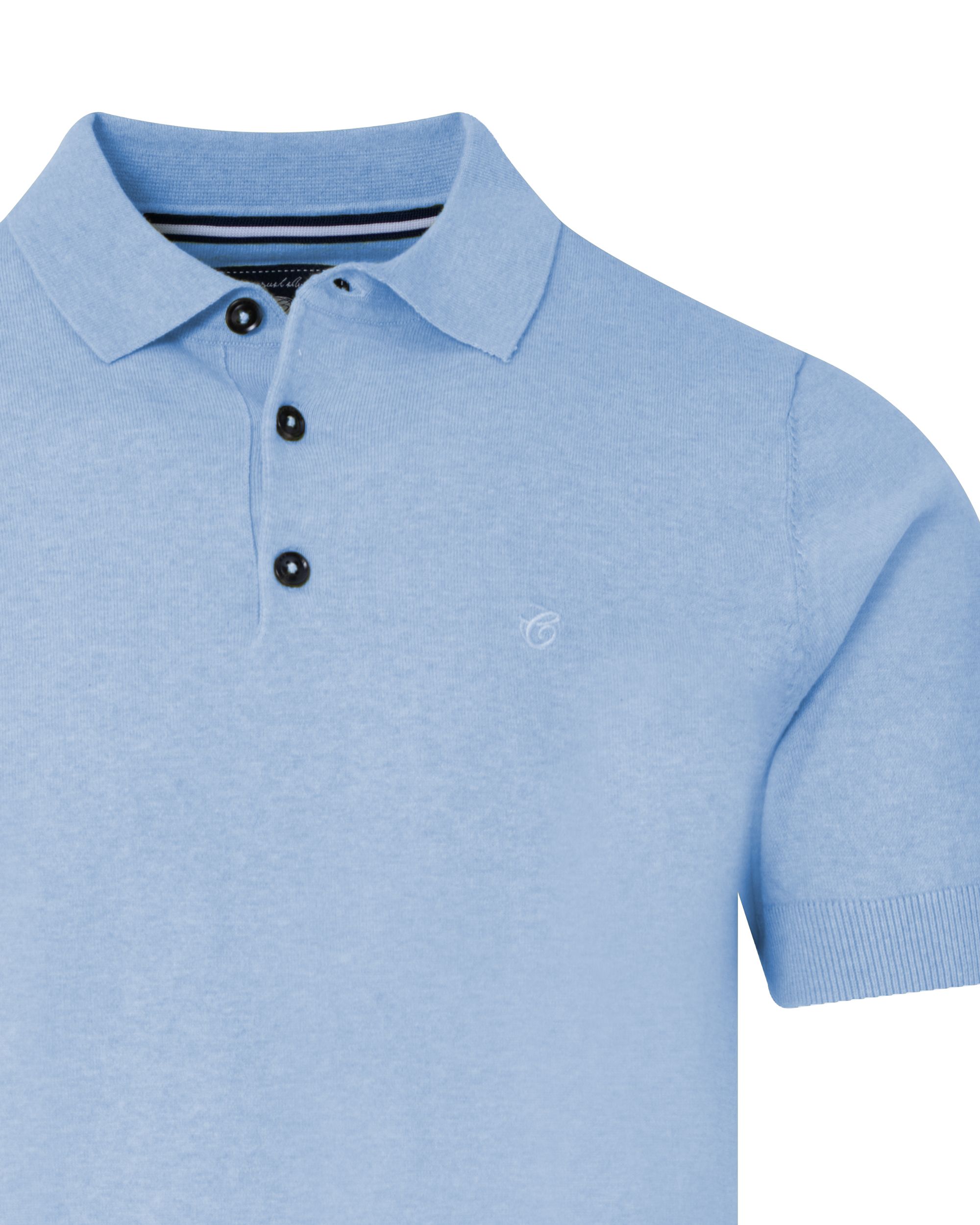 Campbell Steed Polo KM Brunnera Blue 090569-004-L