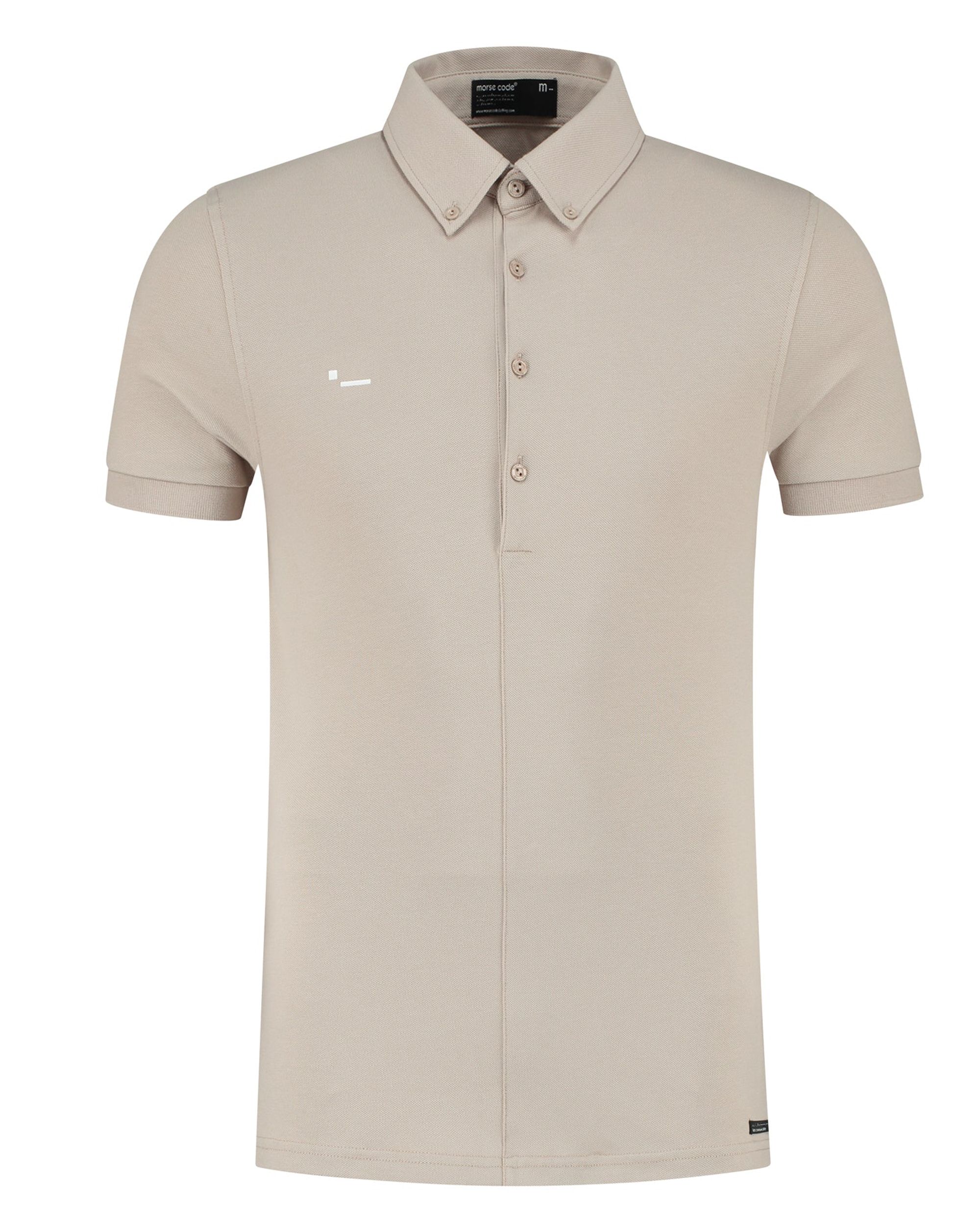 Morse Code Polo KM Wit 090575-001-L