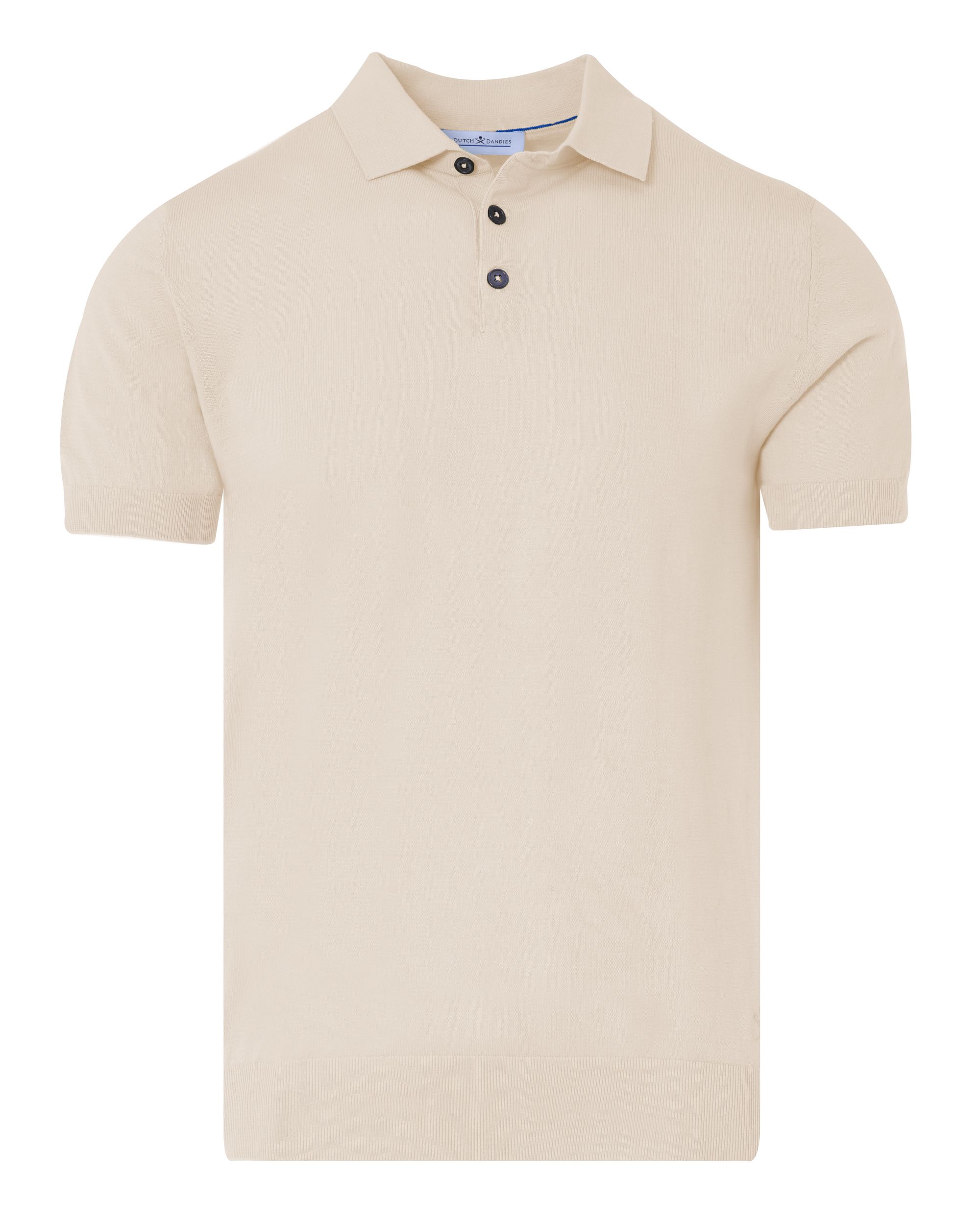 Dutch Dandies Bol Lux Polo KM Beige uni 090582-003-L