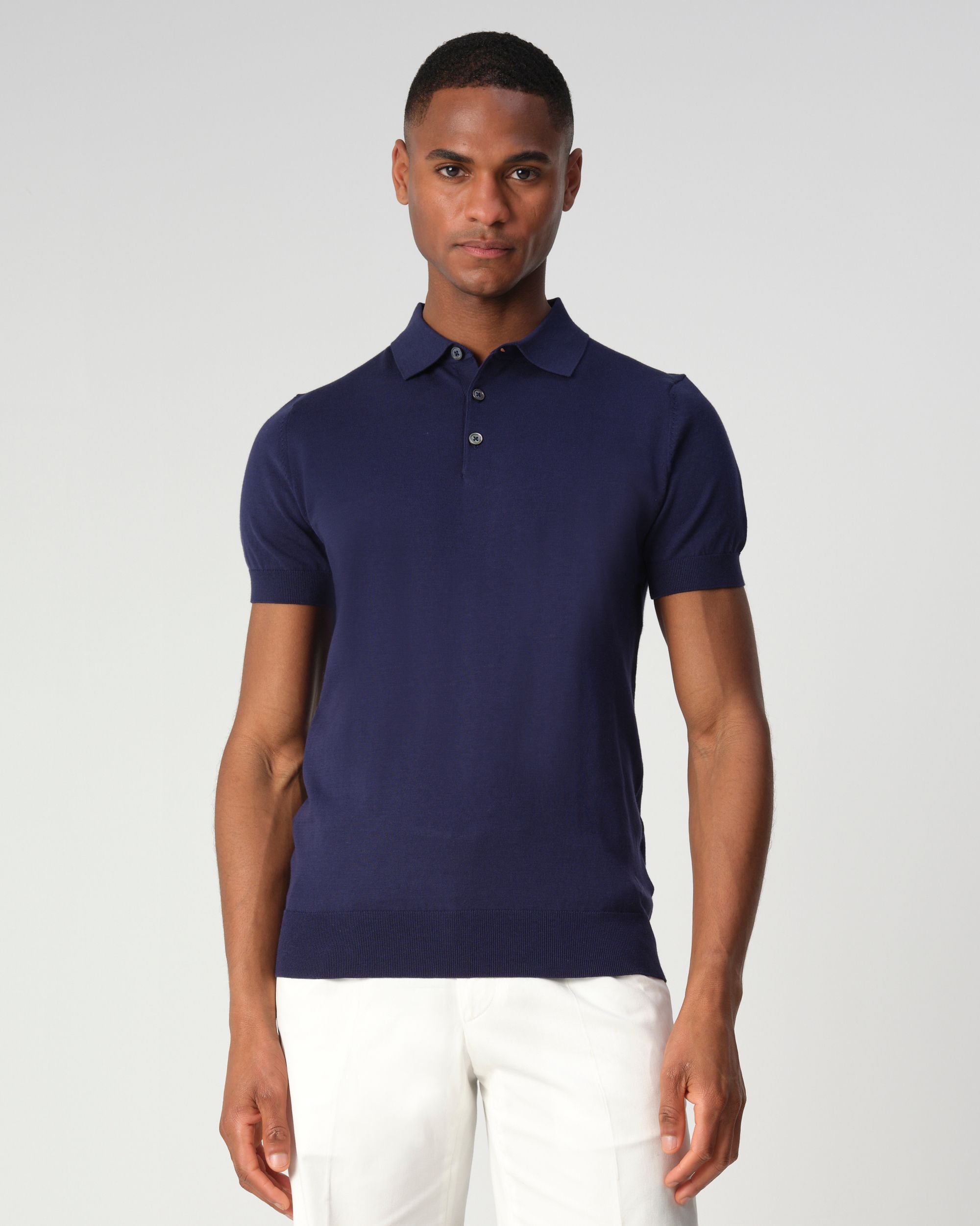 Dutch Dandies Bol Lux Polo KM Navy 090582-004-L