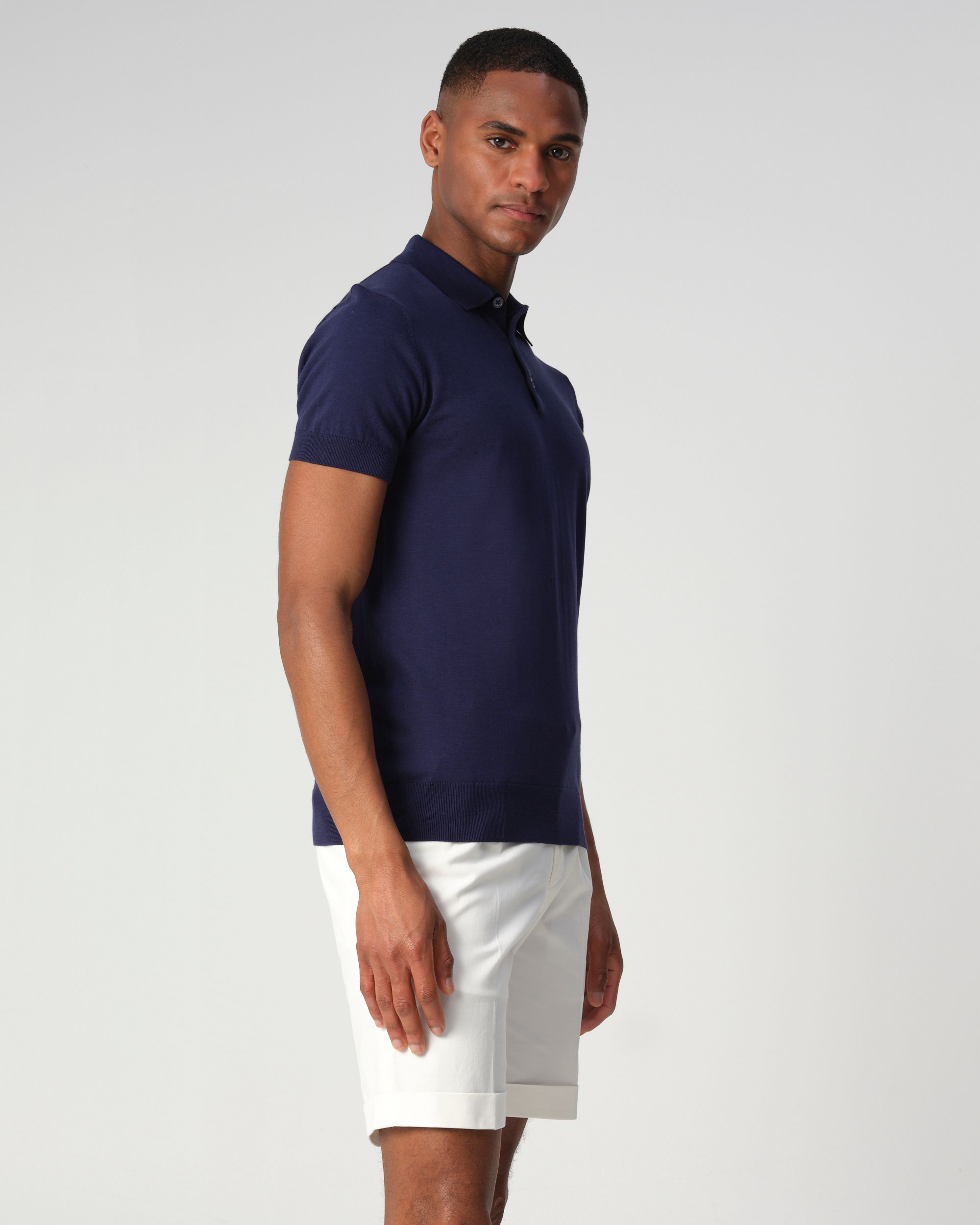 Dutch Dandies Bol Lux Polo KM Navy 090582-004-L