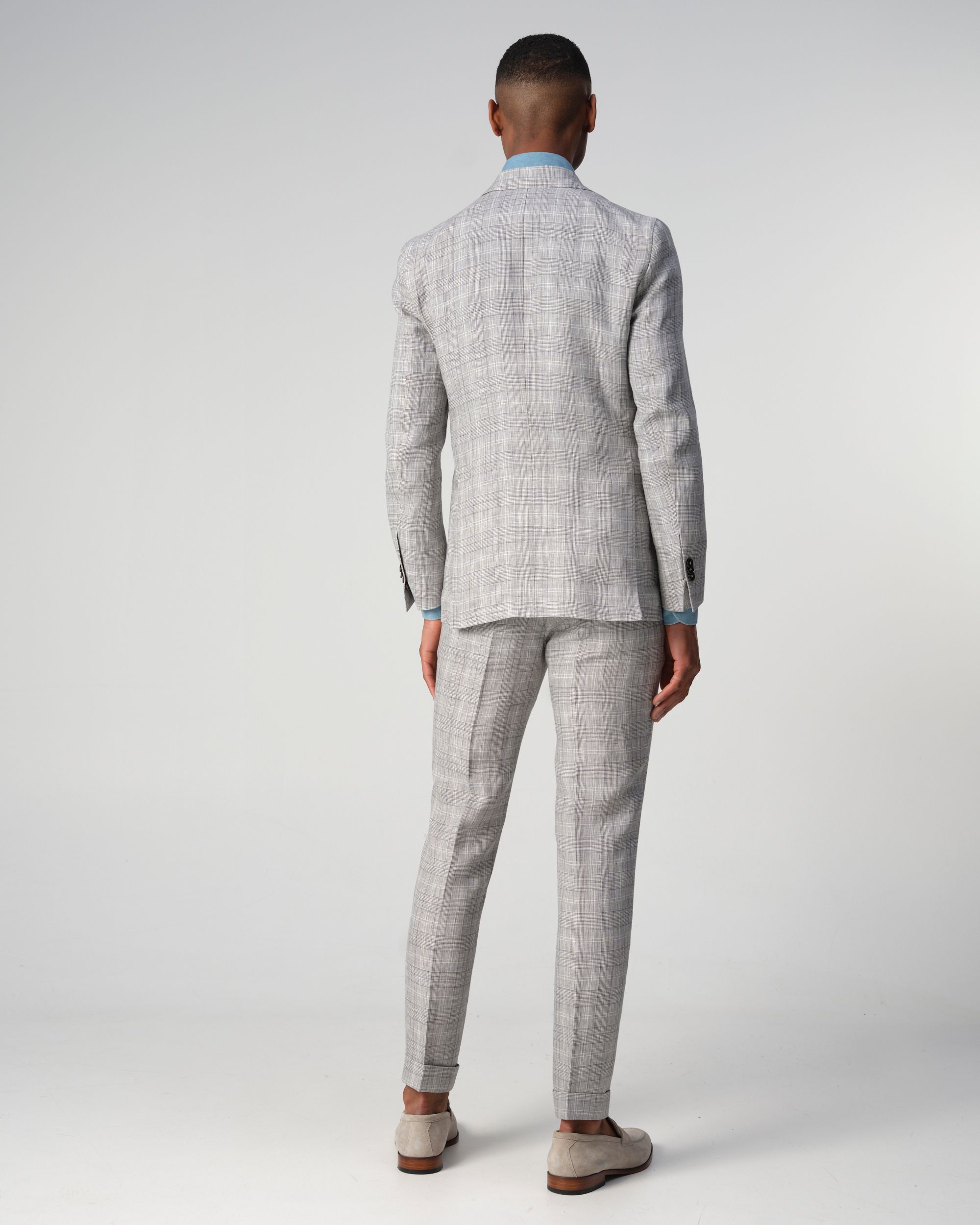 Dutch Dandies Devon Pak Lichtgrijs grote ruit 090589-002-46