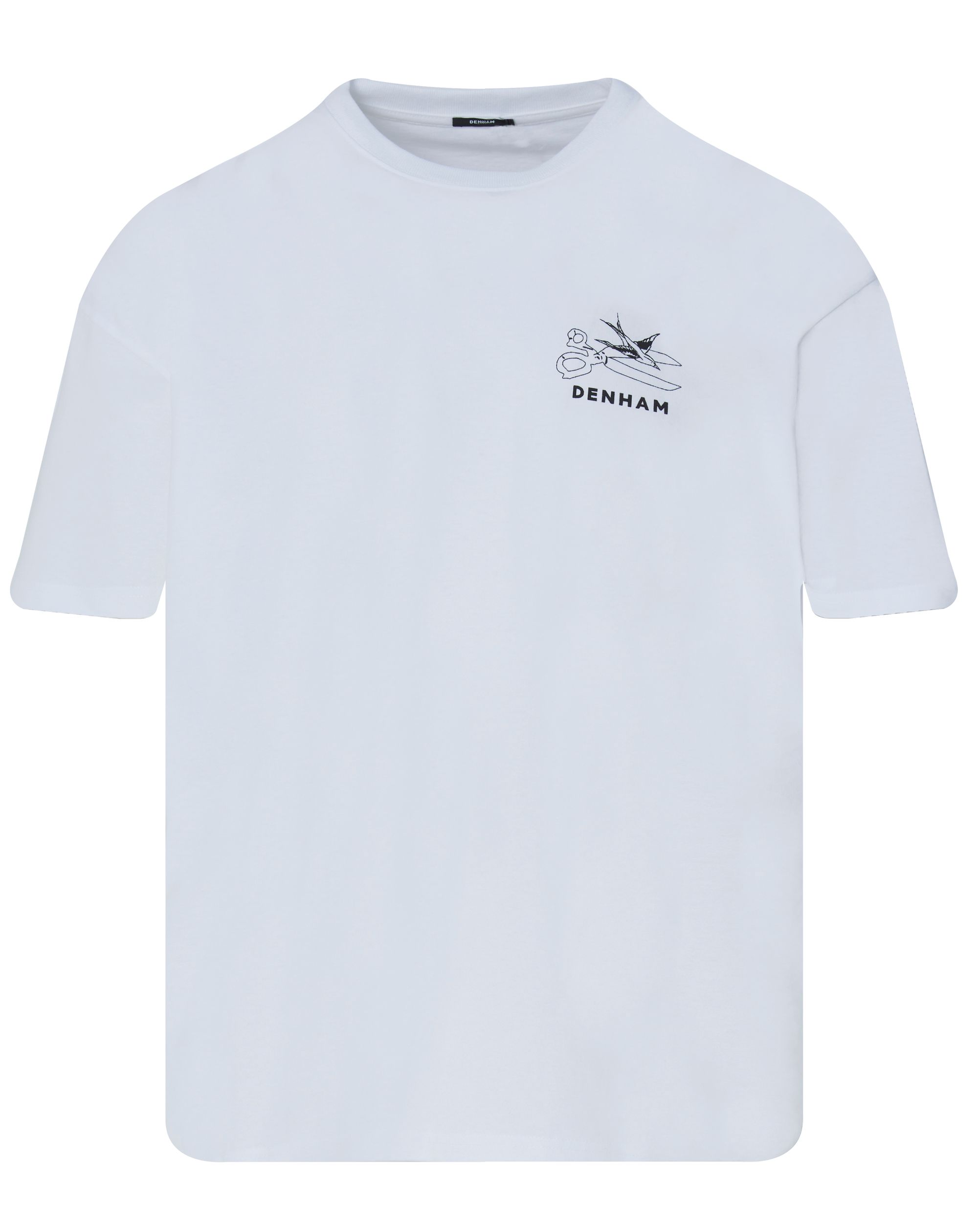 DENHAM DXT Fatale T-shirt KM Wit 090983-001-XXL