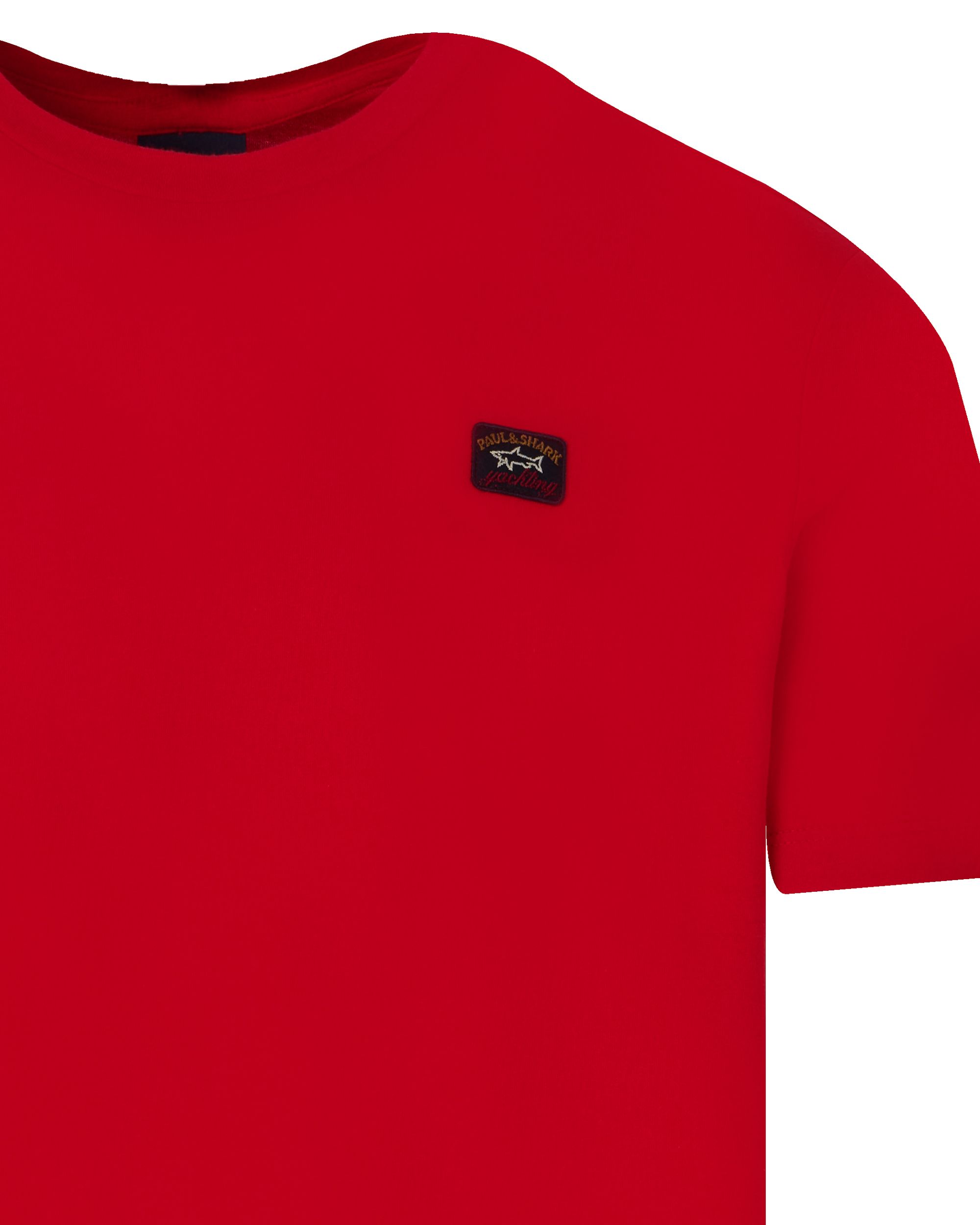 Paul & Shark T-shirt KM Rood 091222-001-4XL