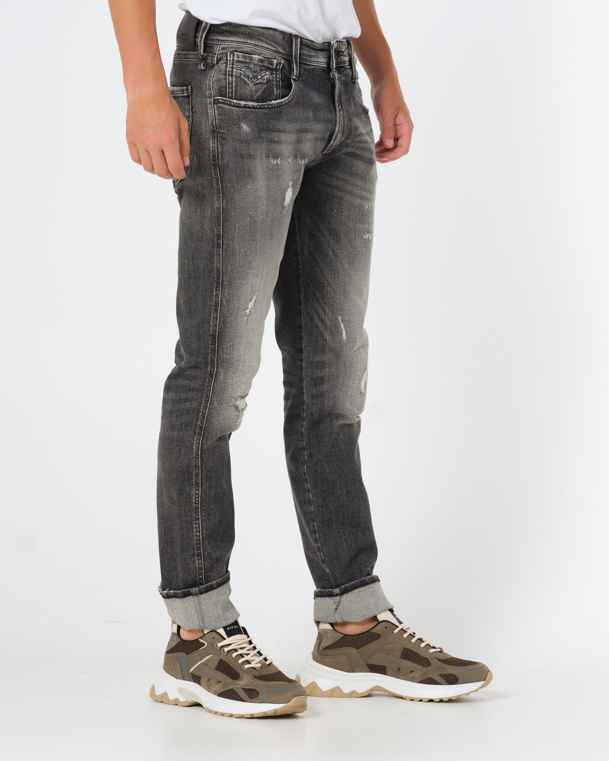 Replay Aged Anbass Jeans Grijs 091331-001-28/32