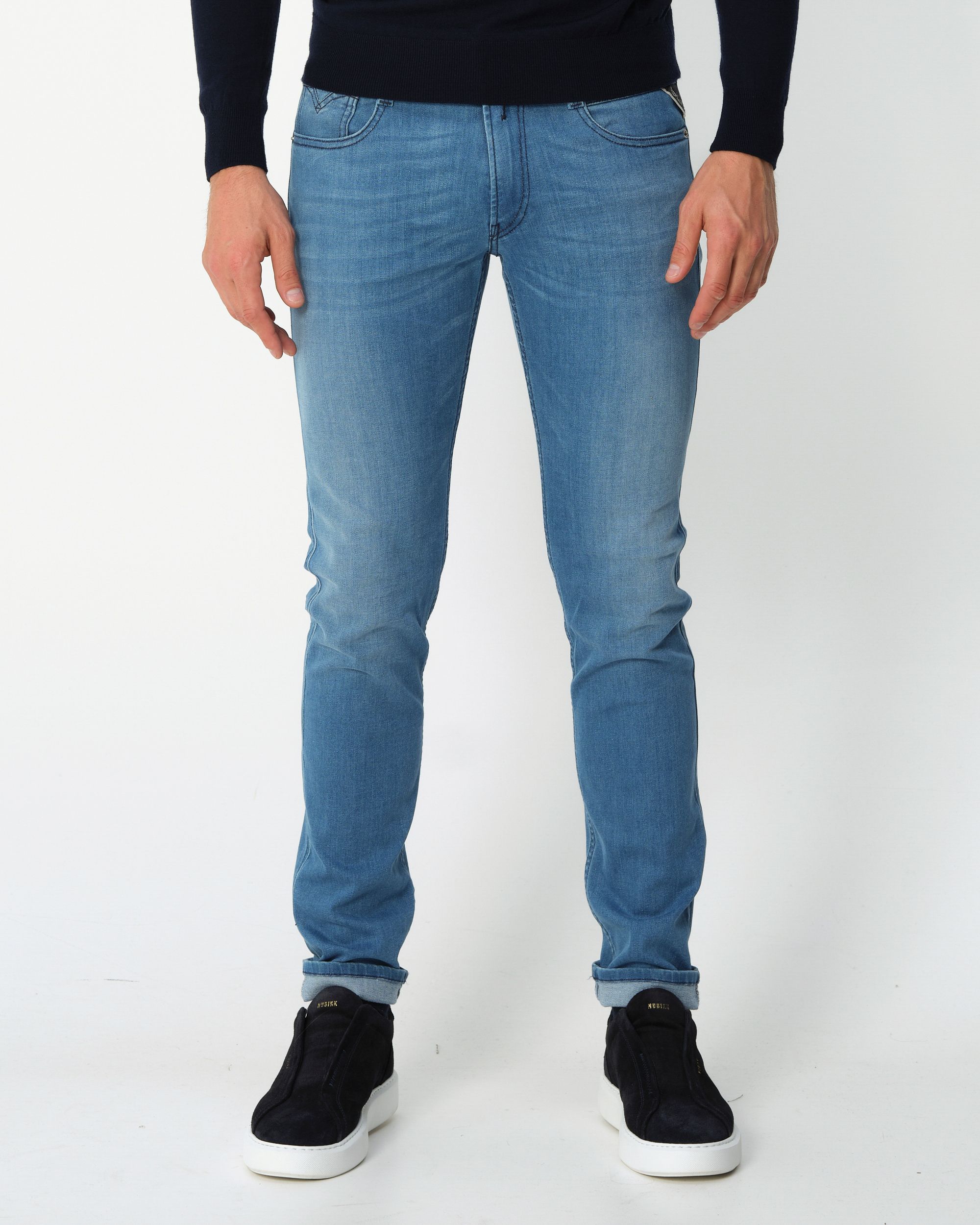 Replay Powerstretch Anbass Jeans Blauw 091342-001-29/32