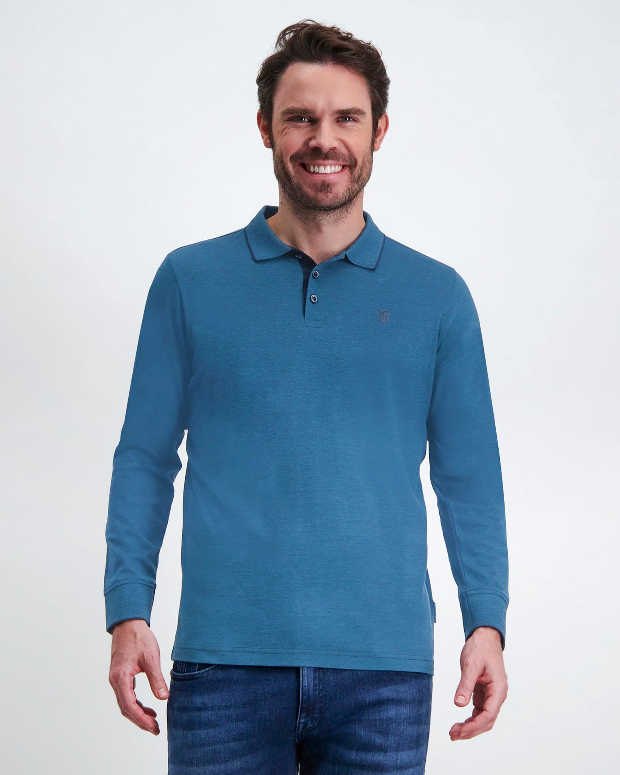 State of Art Polo LM Blauw 091370-001-4XL