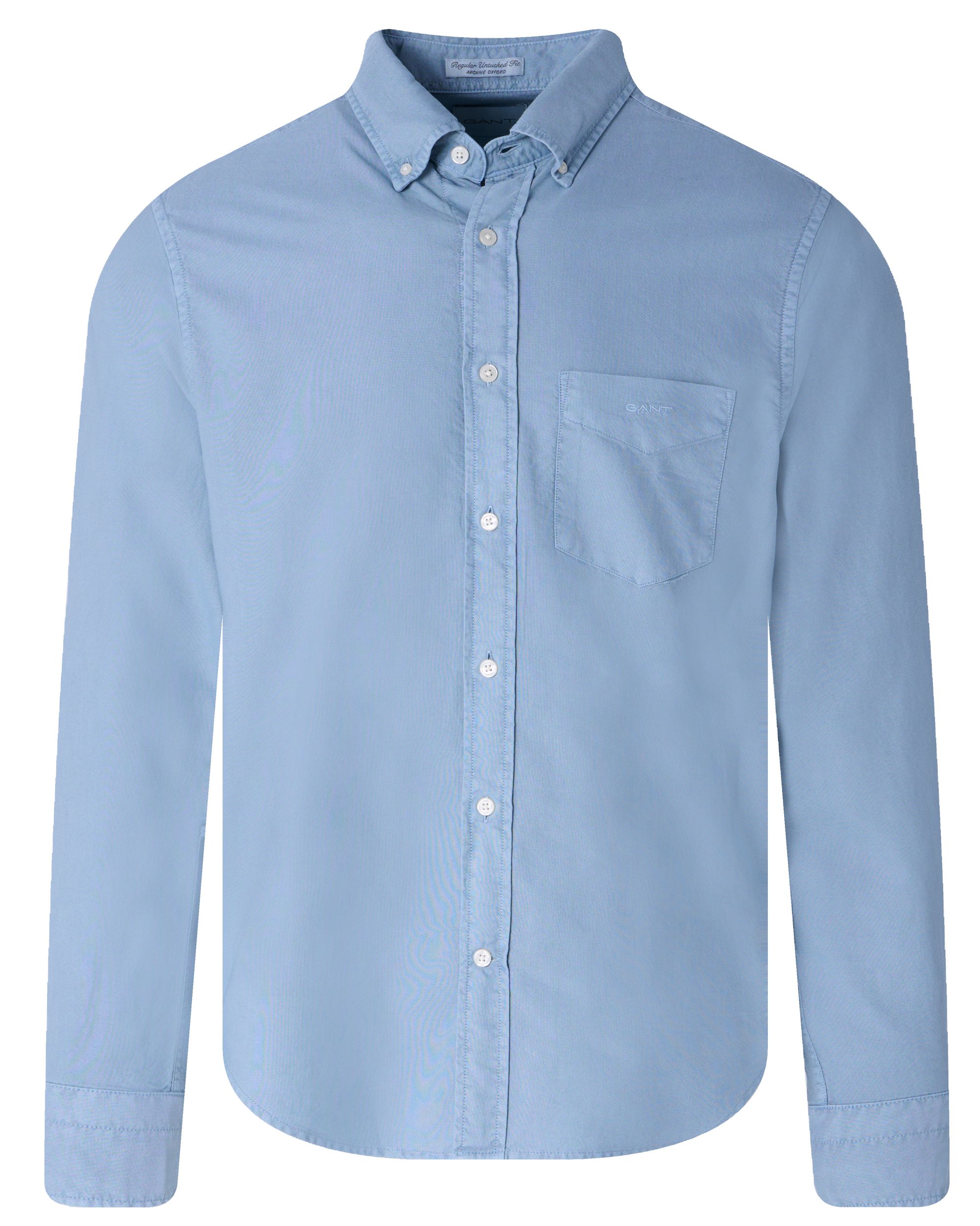 GANT Casual Overhemd LM Blauw 091621-001-L