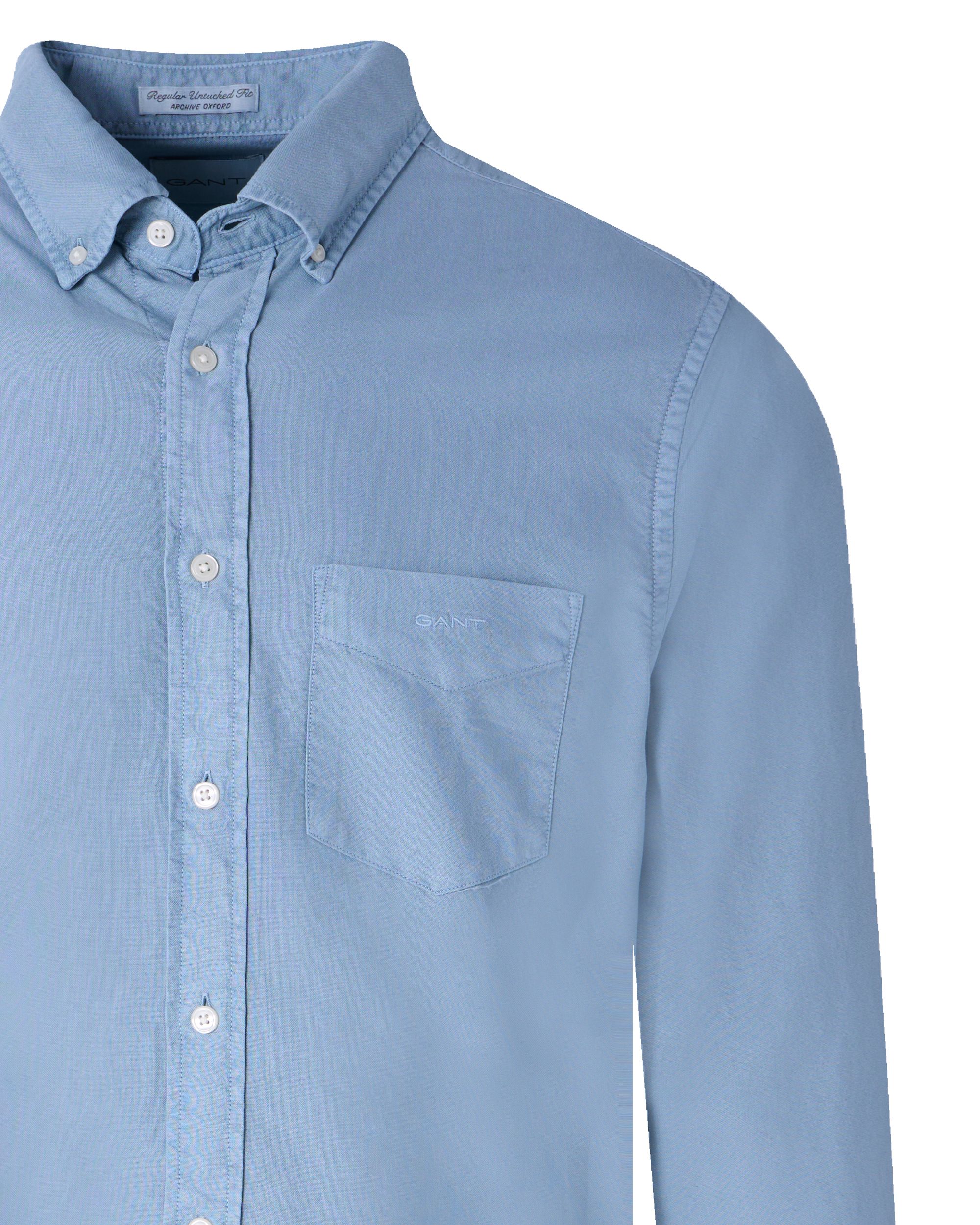 GANT Casual Overhemd LM Blauw 091621-001-L