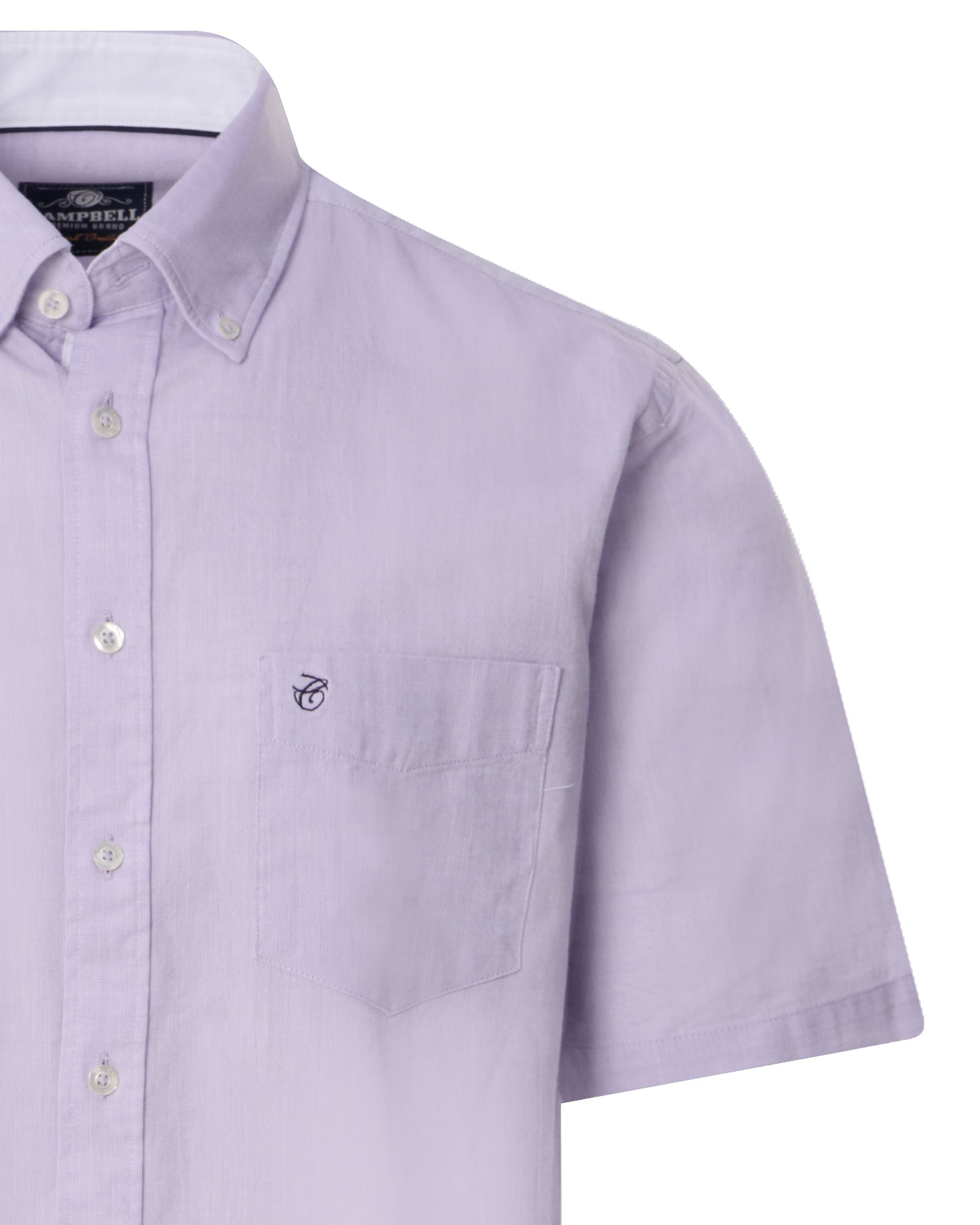 Campbell Classic Casual Overhemd KM Lavender Frost 091757-004-L