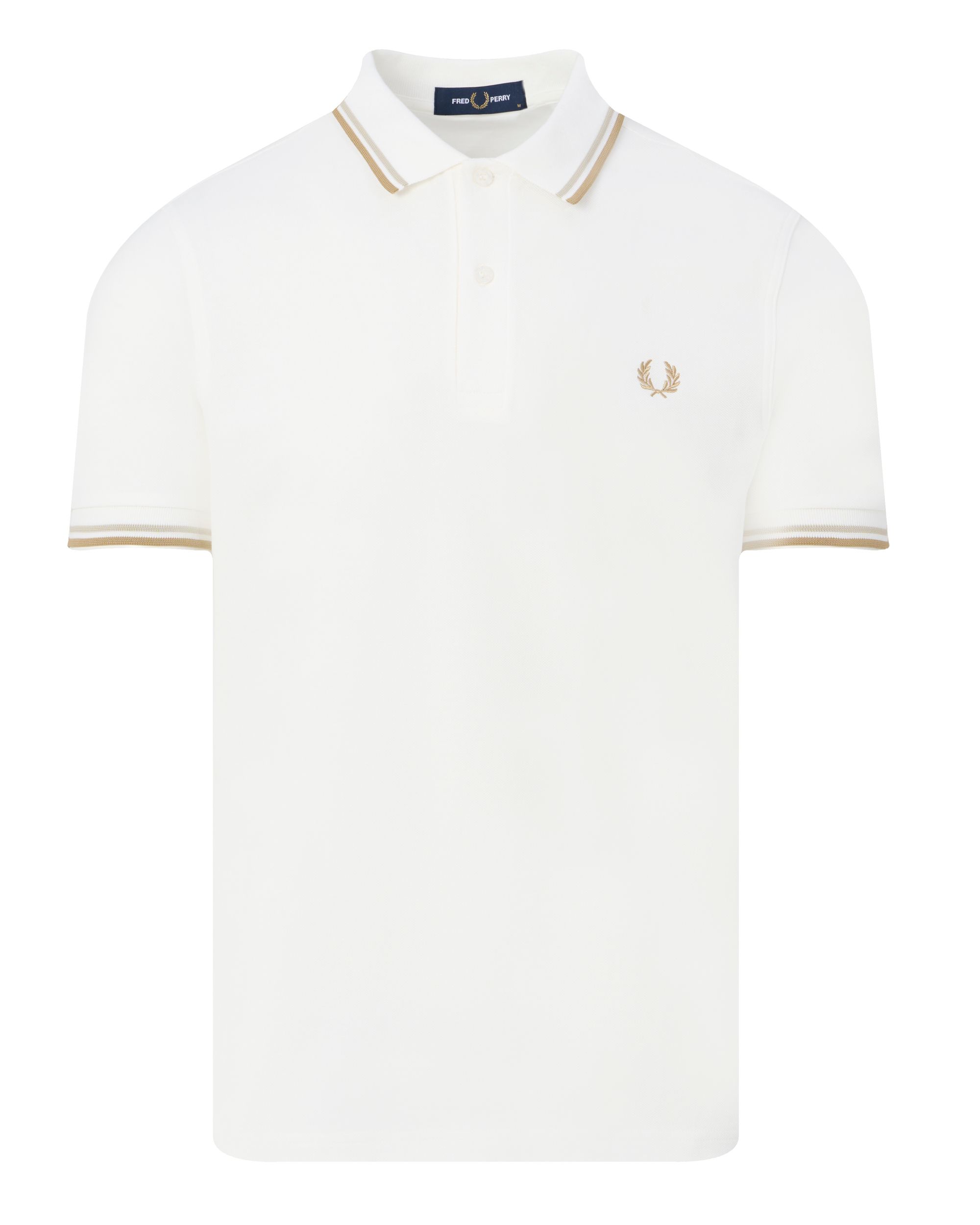 Fred Perry Polo KM Wit 091950-001-S