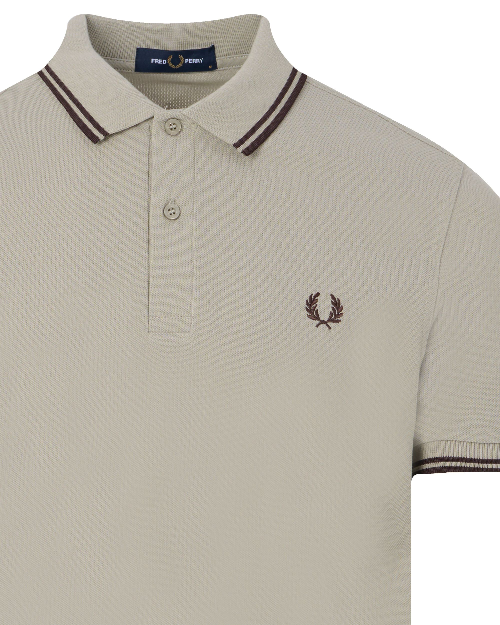 Fred Perry Polo KM Grijs 091951-001-XL