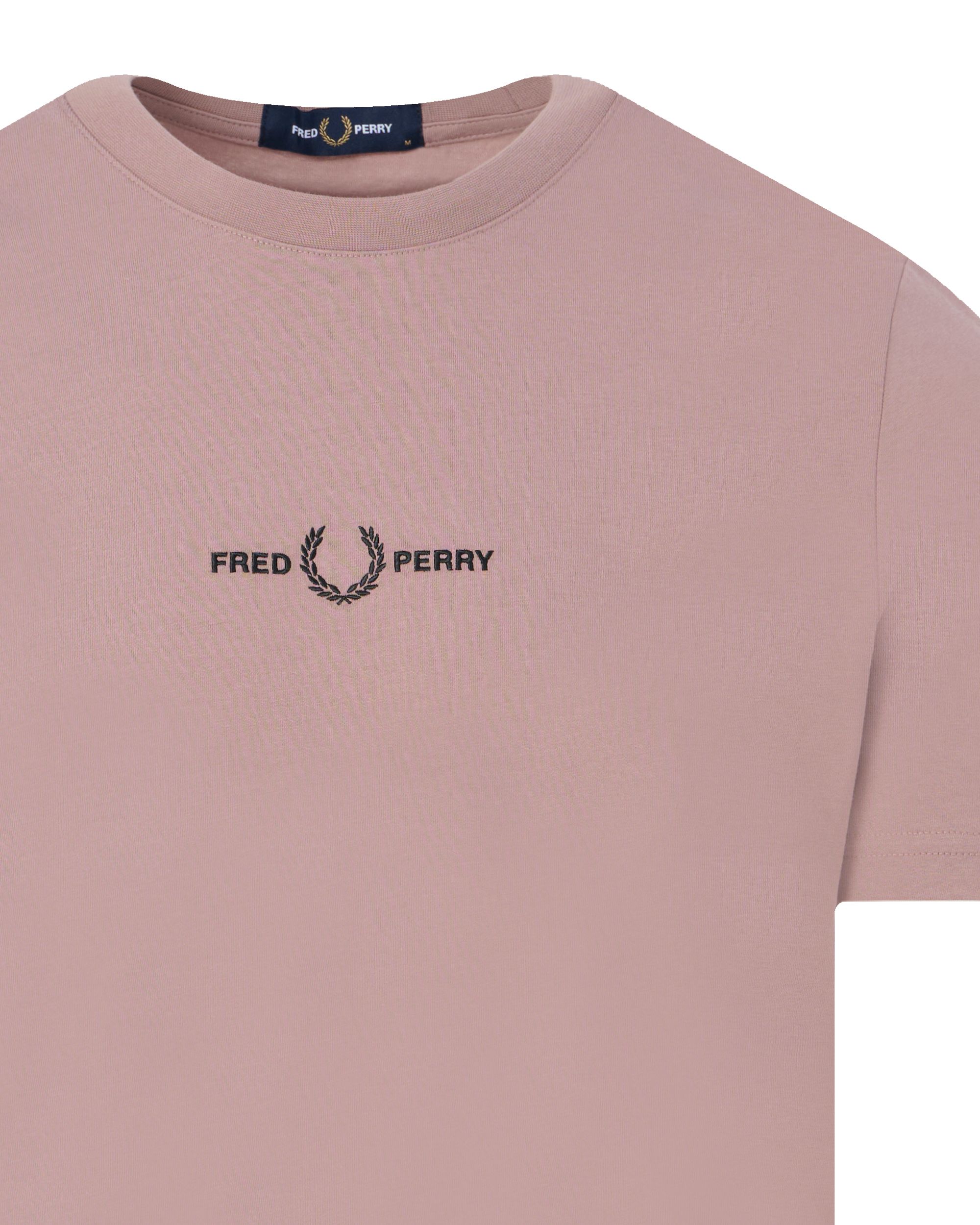 Fred Perry T-shirt KM Roze 091956-001-M