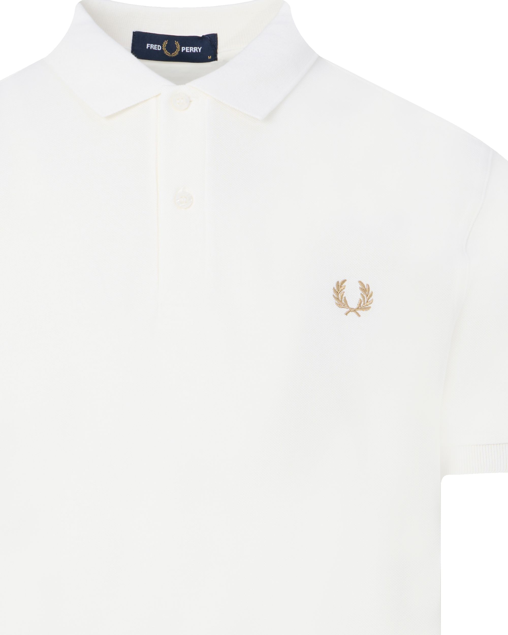 Fred Perry Polo KM Wit 091958-001-XL